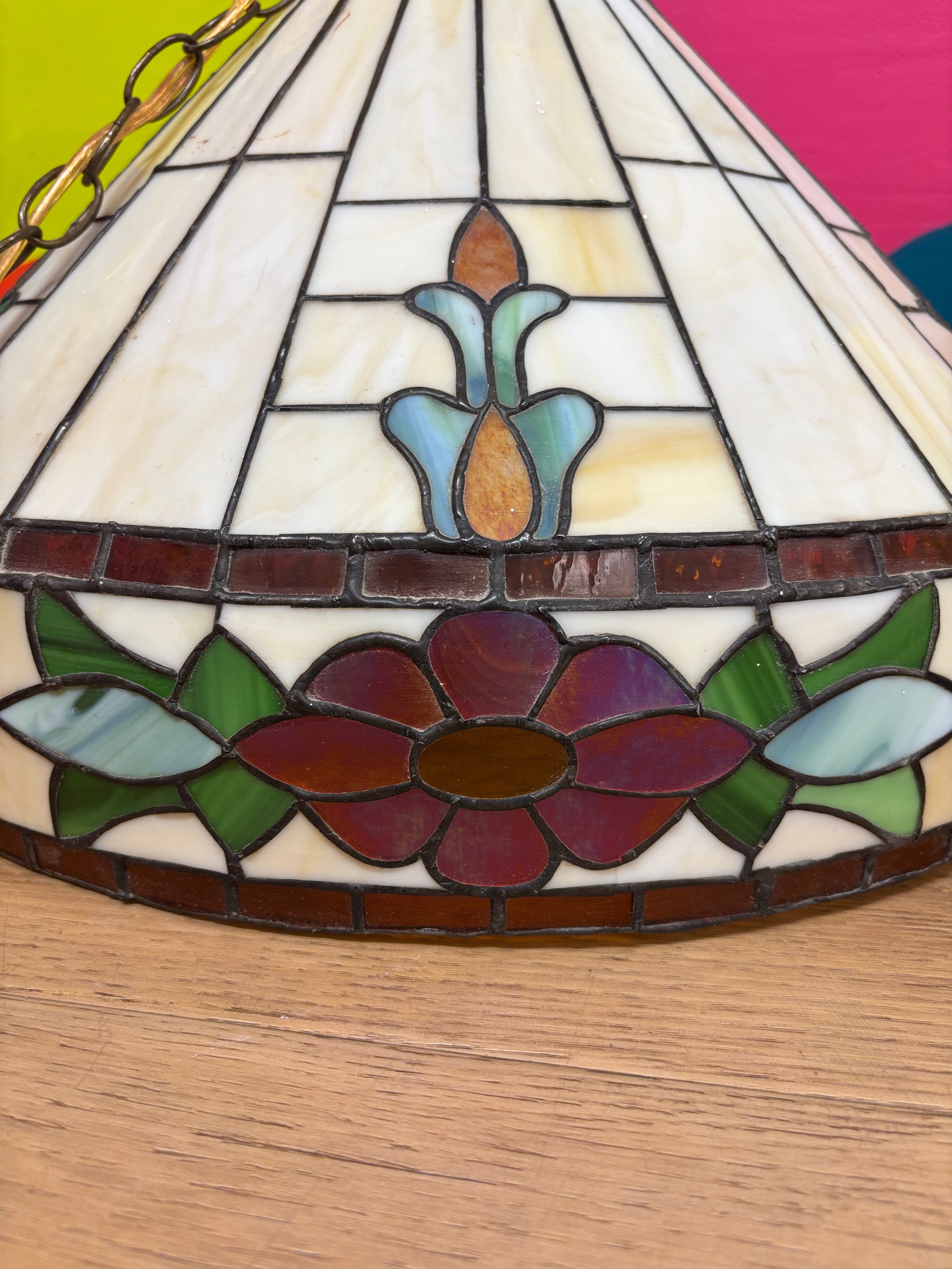 Stained Glass Swag Lamp