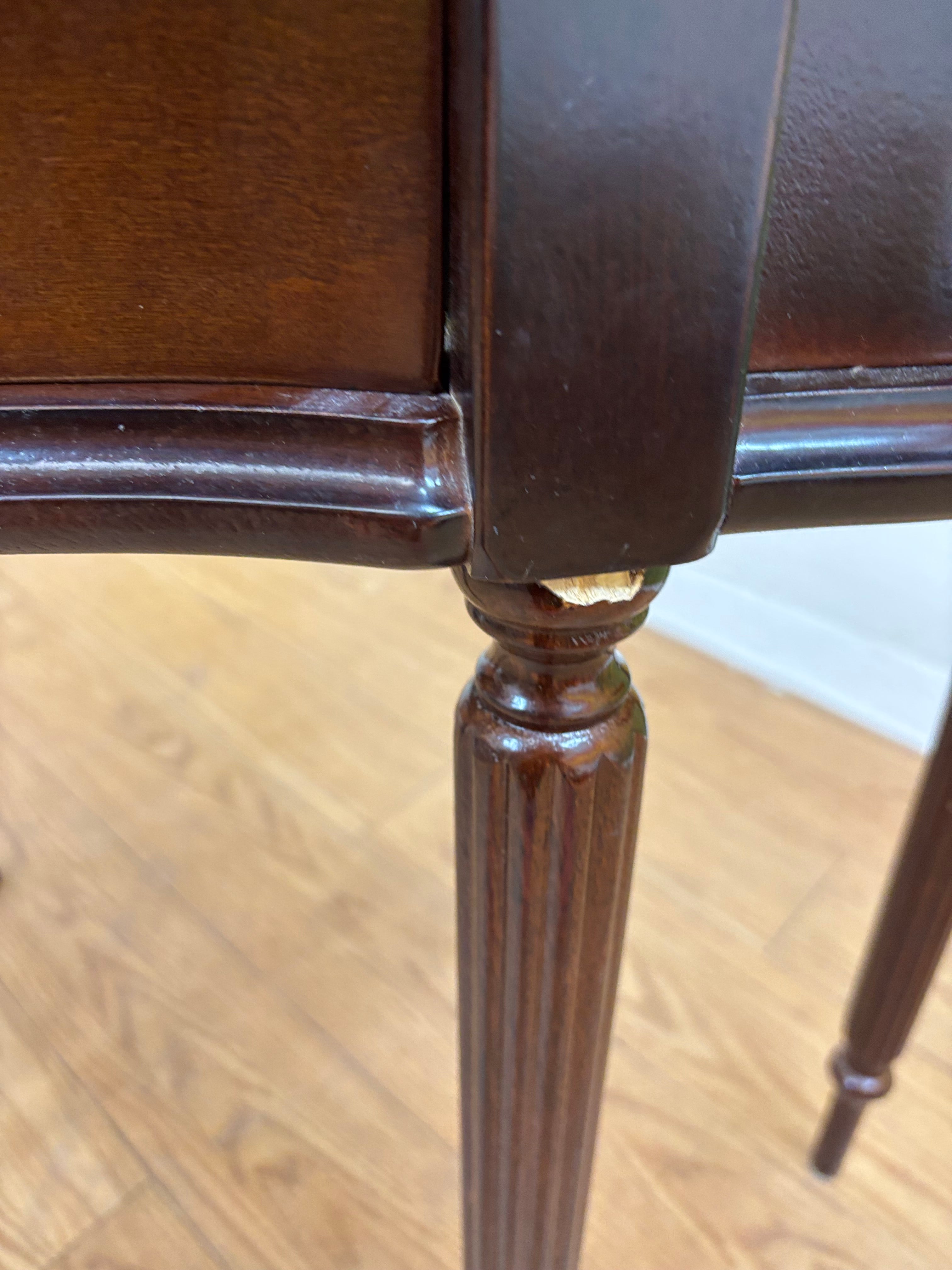 Wood Half Moon Table