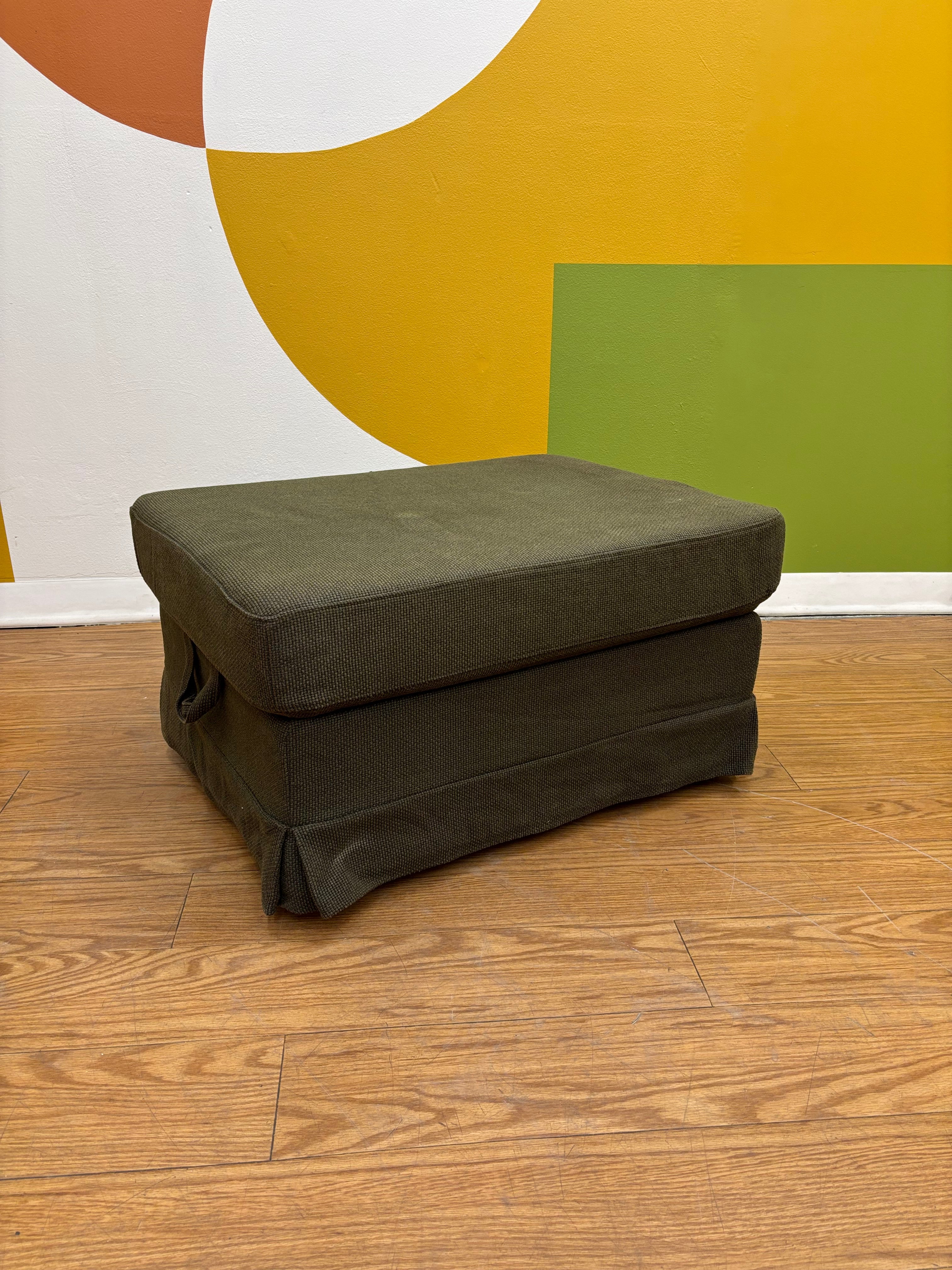 Green Storage Ottoman