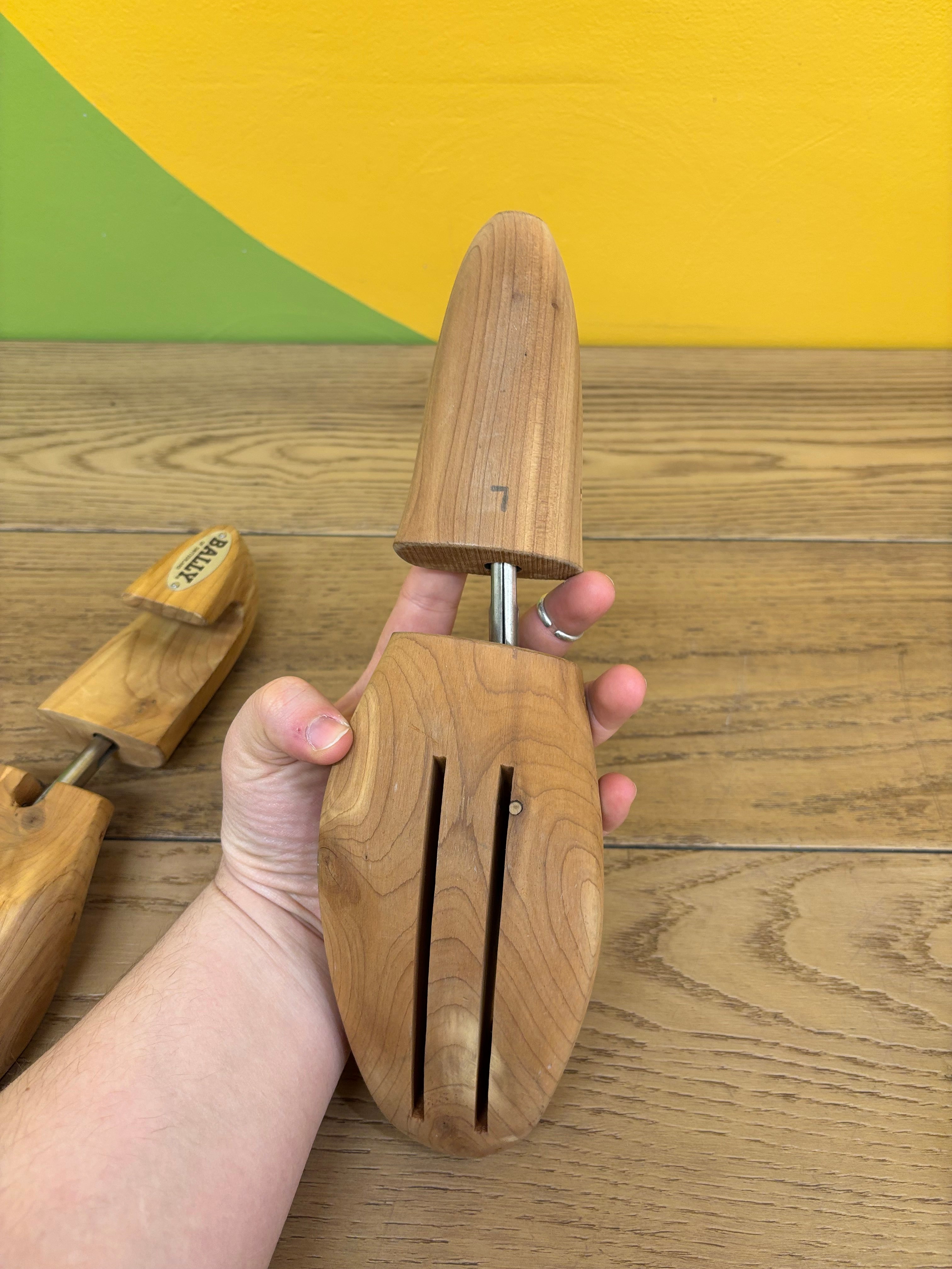 Wood Bally of Switzerland Shoe Trees - Size Large