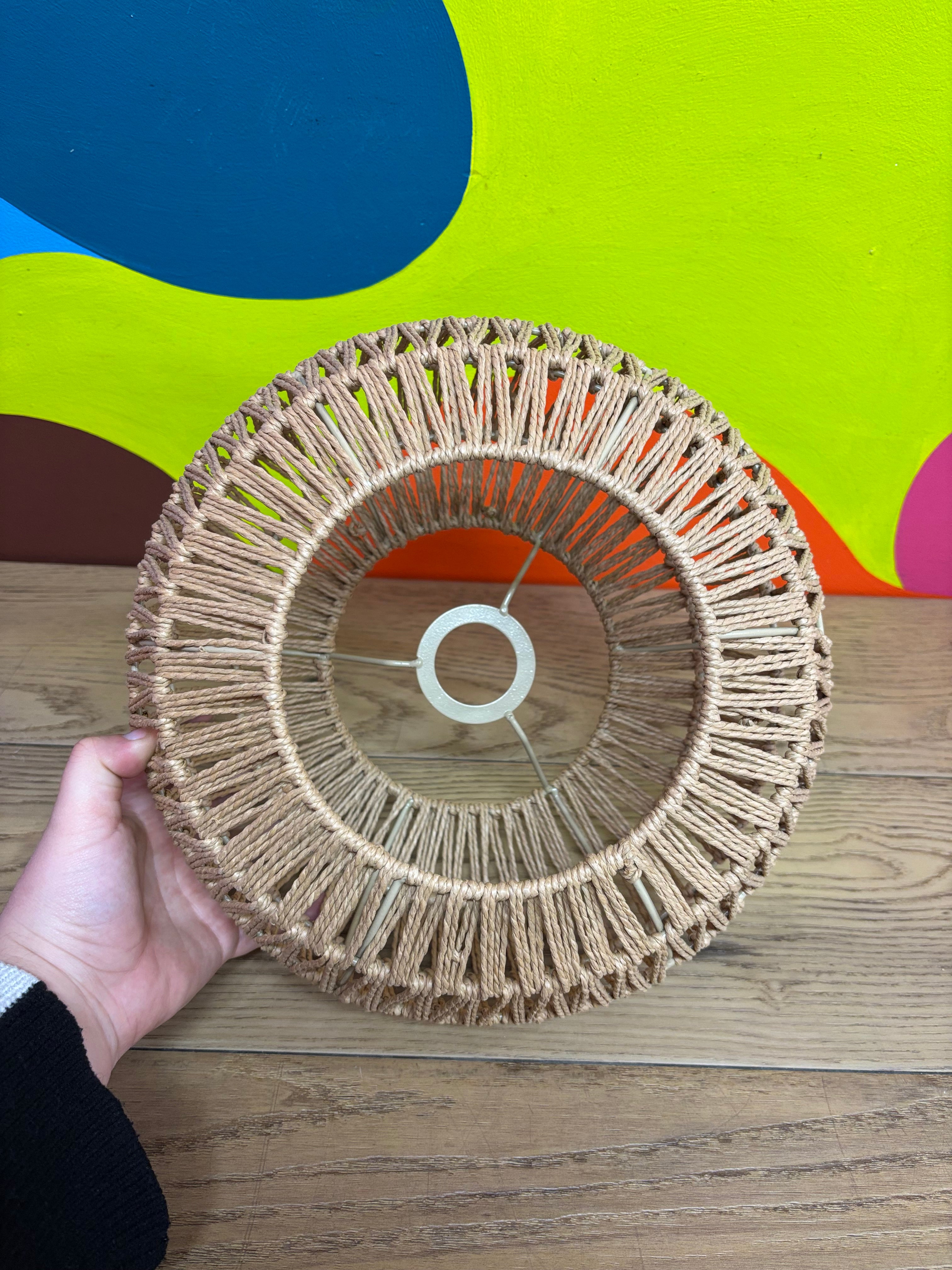 Small Woven Lamp Shade