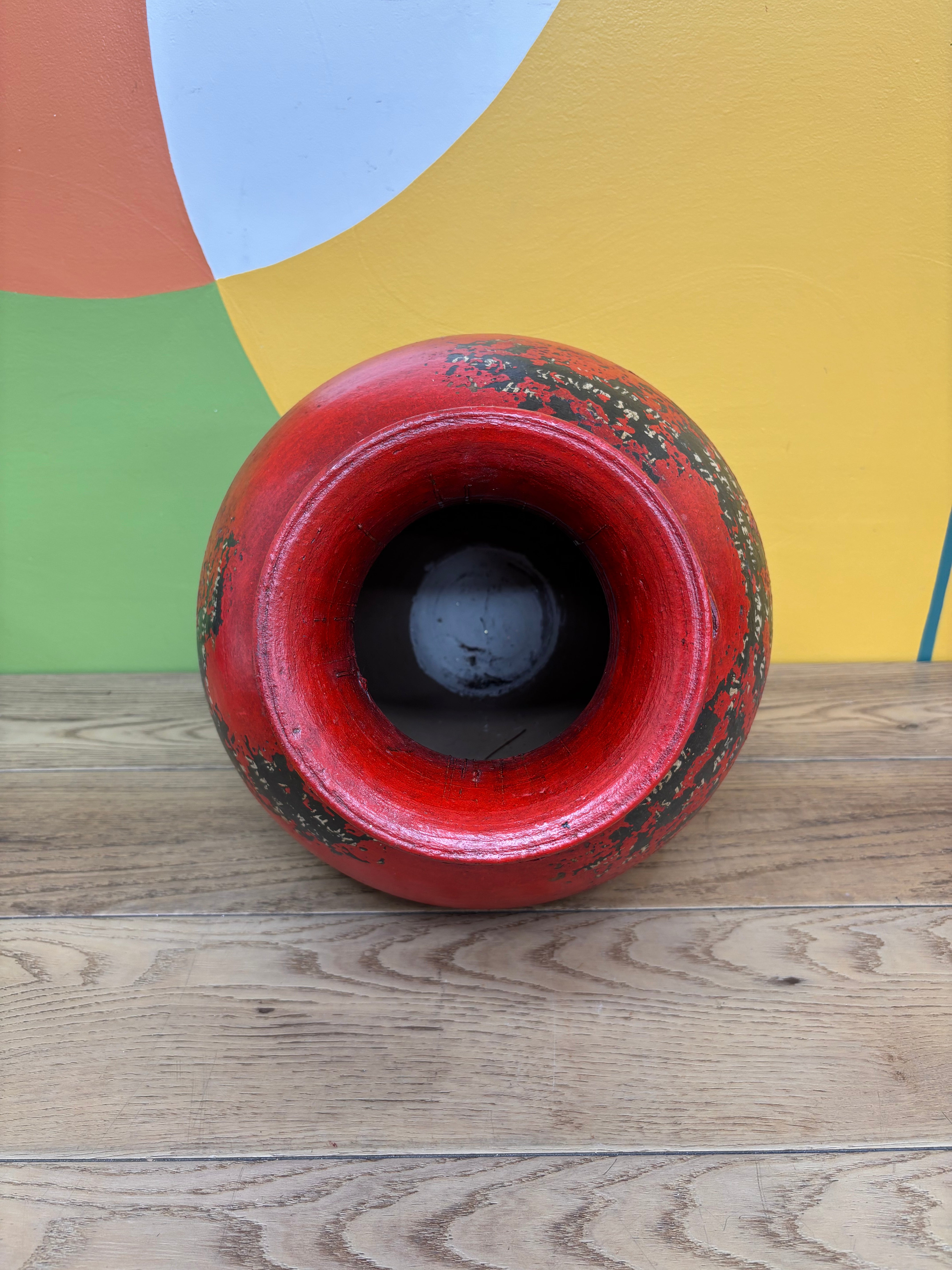 Large Red Vase
