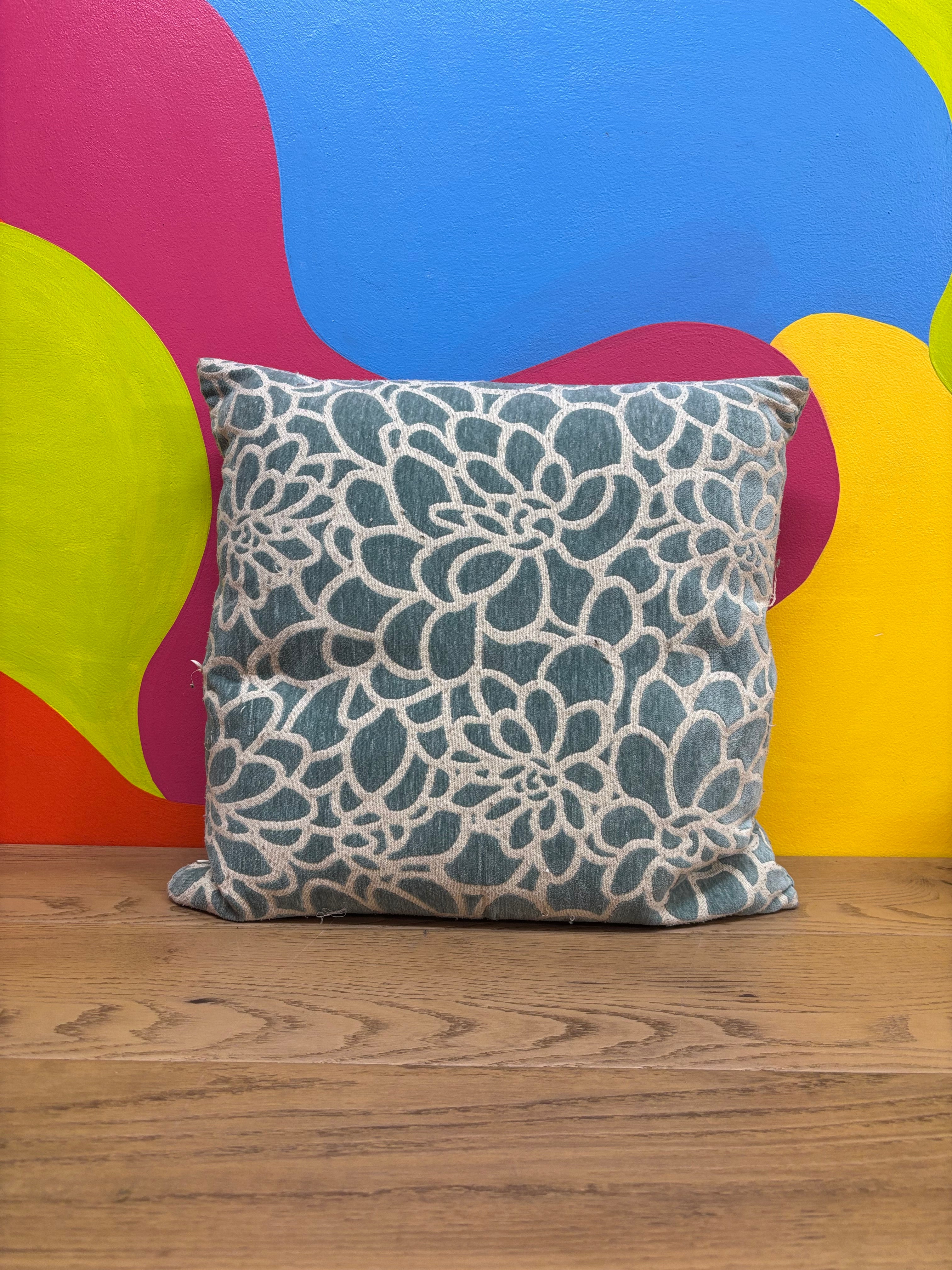 Blue Accent Pillow