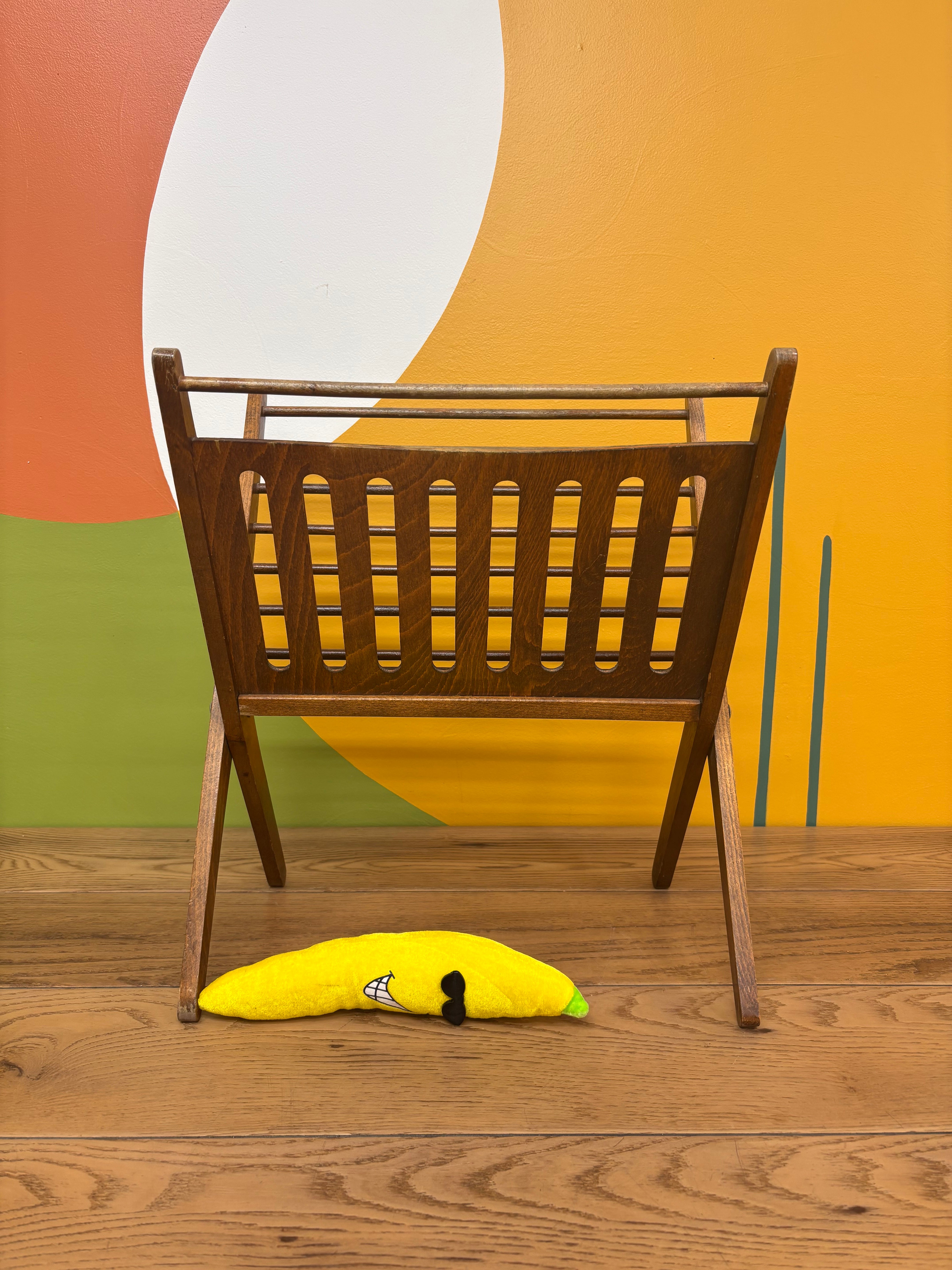 Wooden Magazine Holder