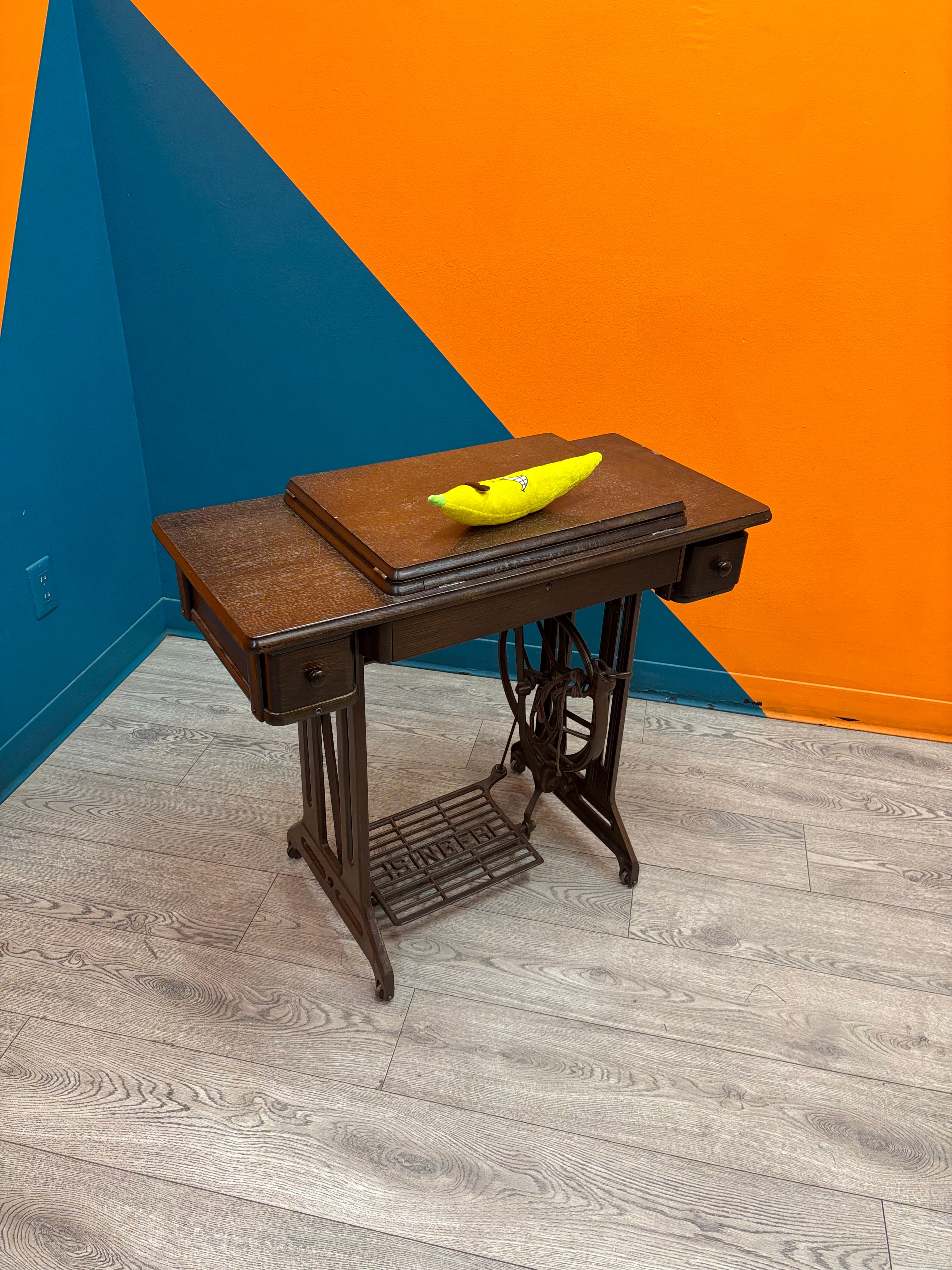 Singer Sewing Machine & Cabinet