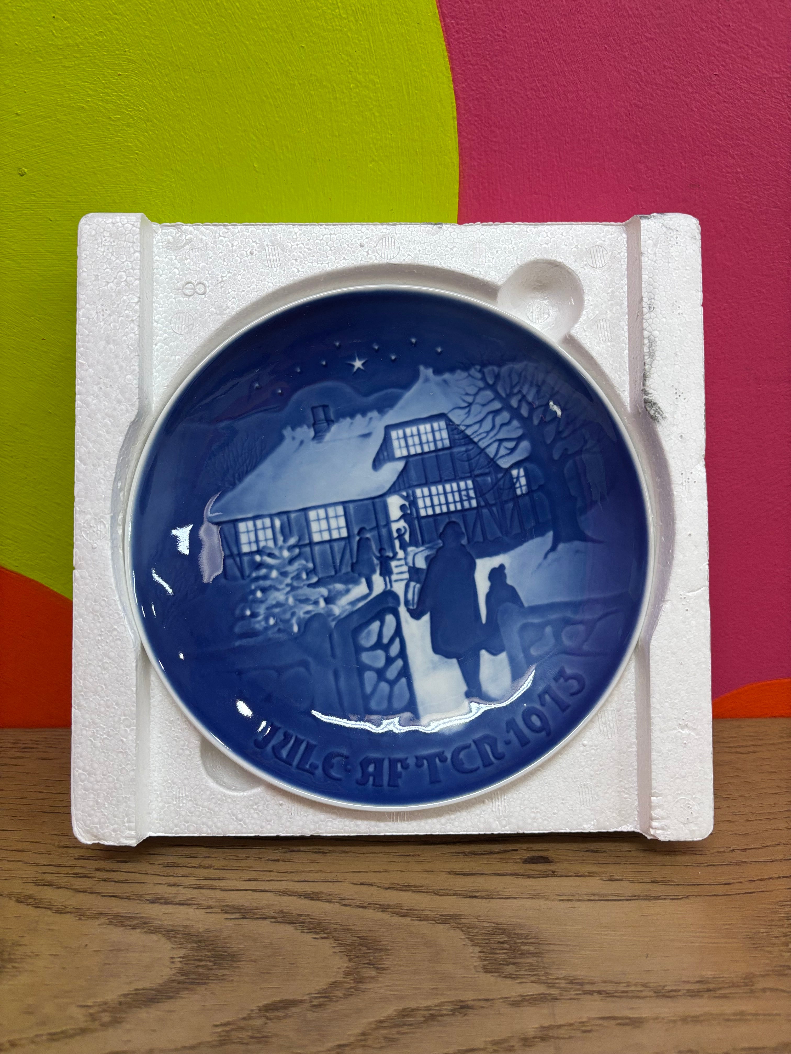 Bing & Grondahl Porcelain Plate - Visiting the Countryside (1973)