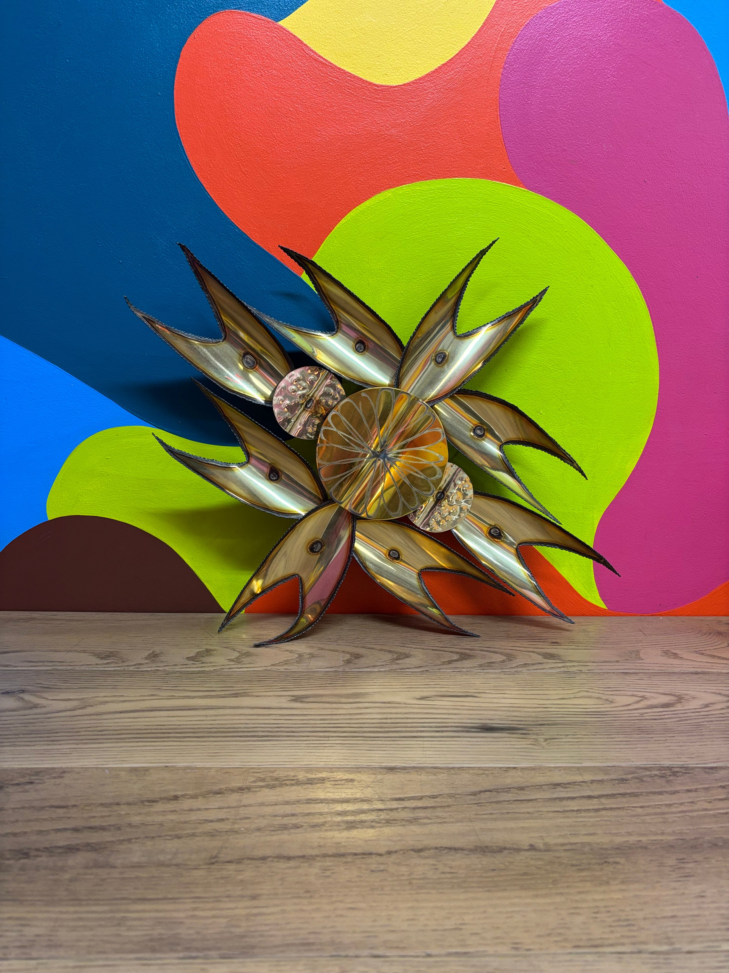 Metal Sunburst Wall Art #1