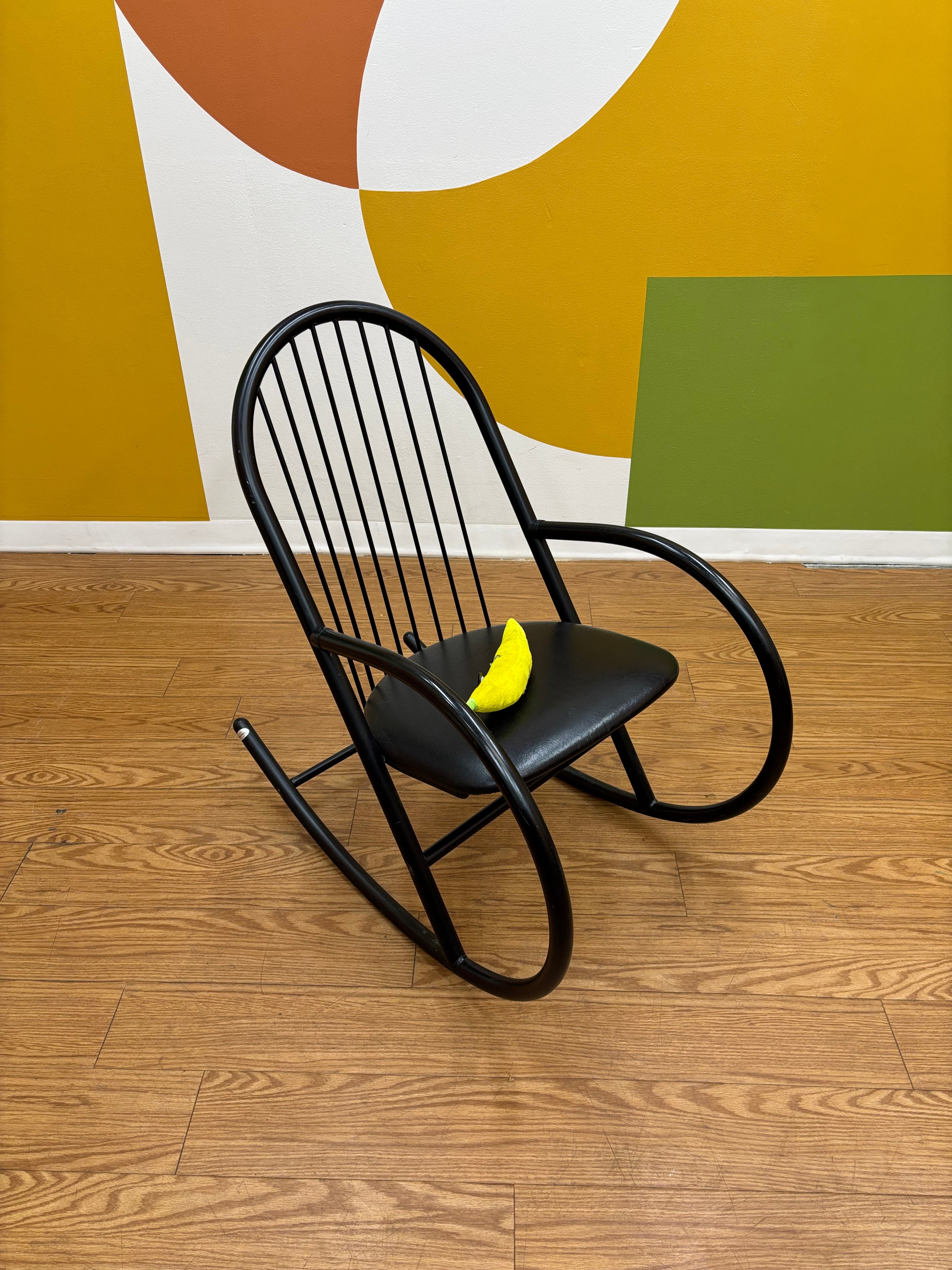 Black Amisco Rocking Chair