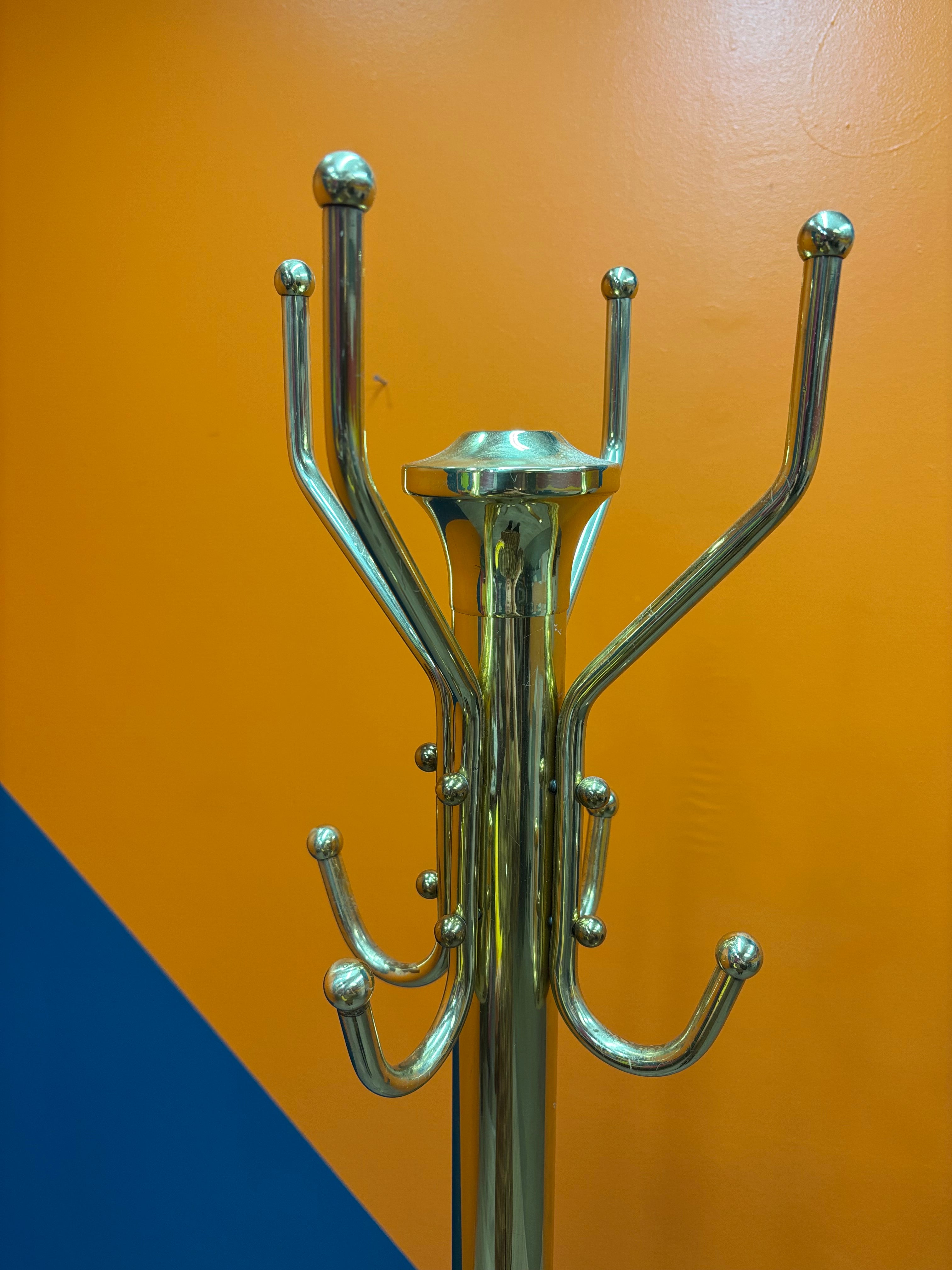 Gold Metal Coat Rack