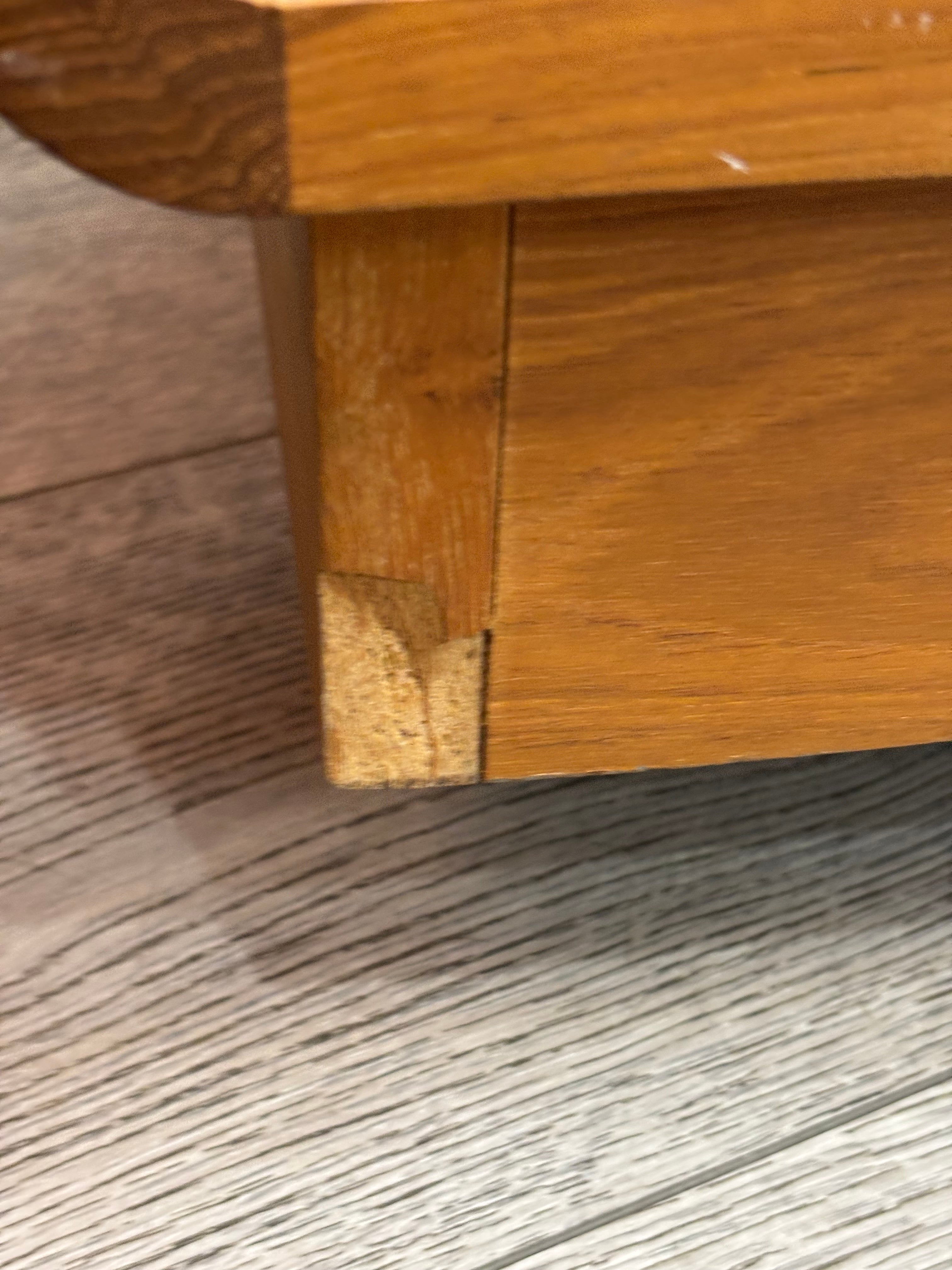 Rolling Wood Corner TV Cabinet