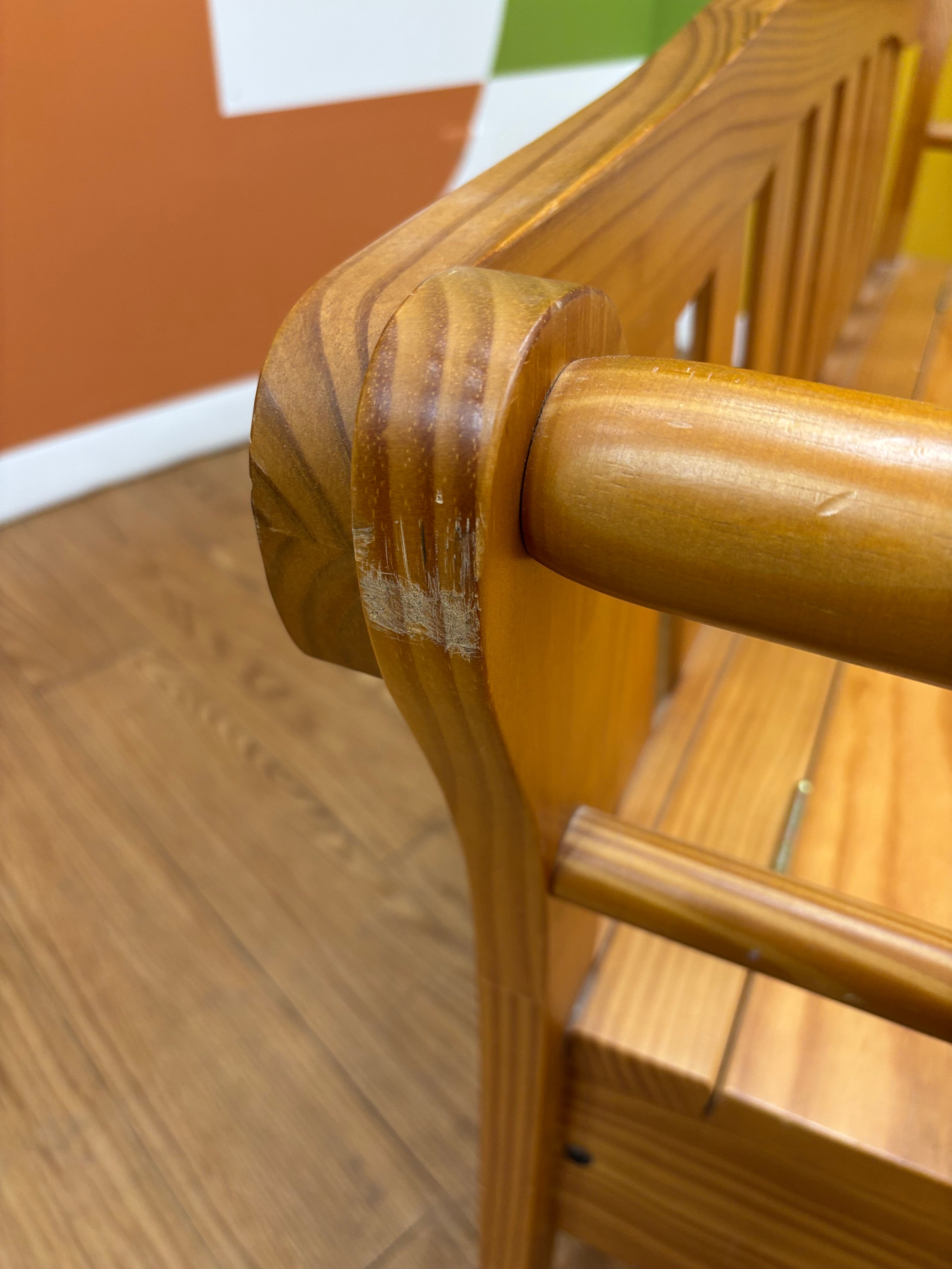 Wood Storage Bench