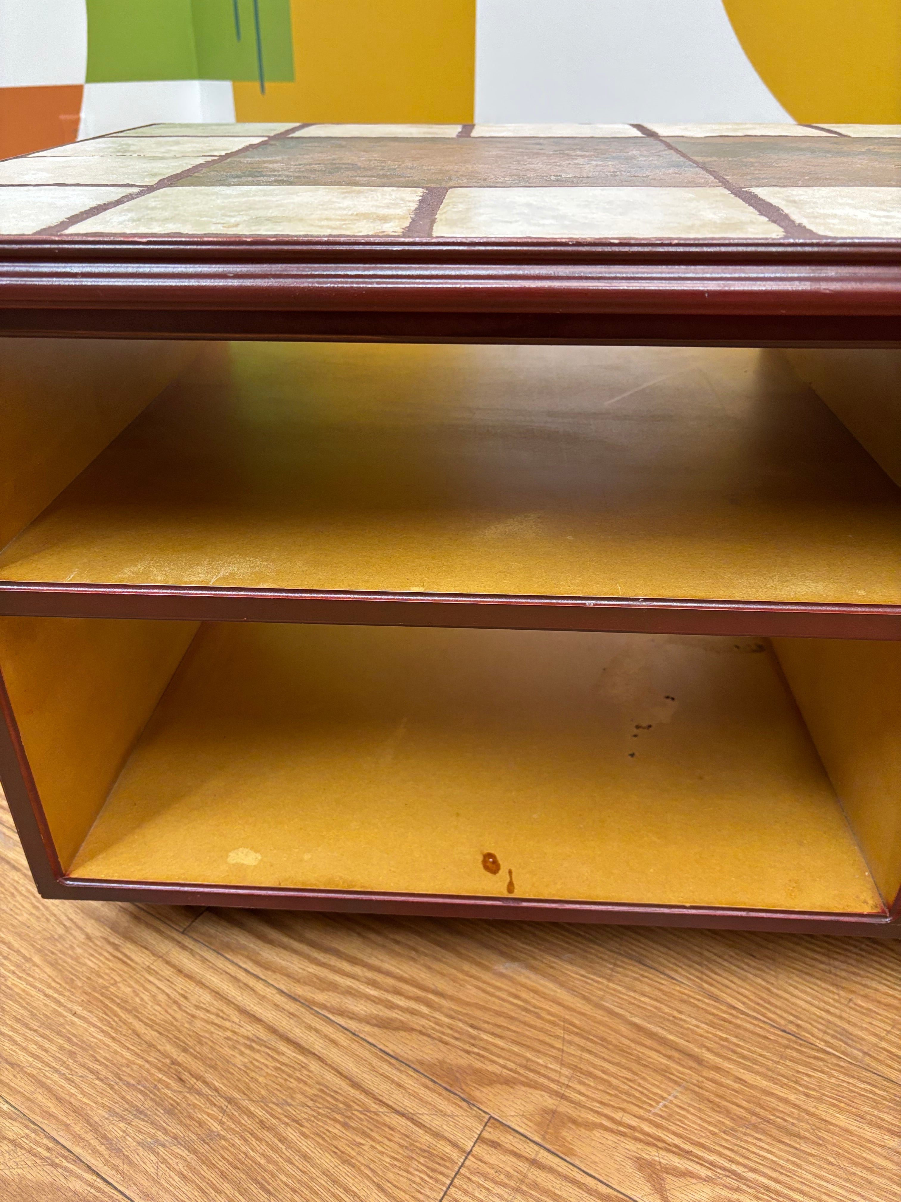 Tile Wood Coffee Table