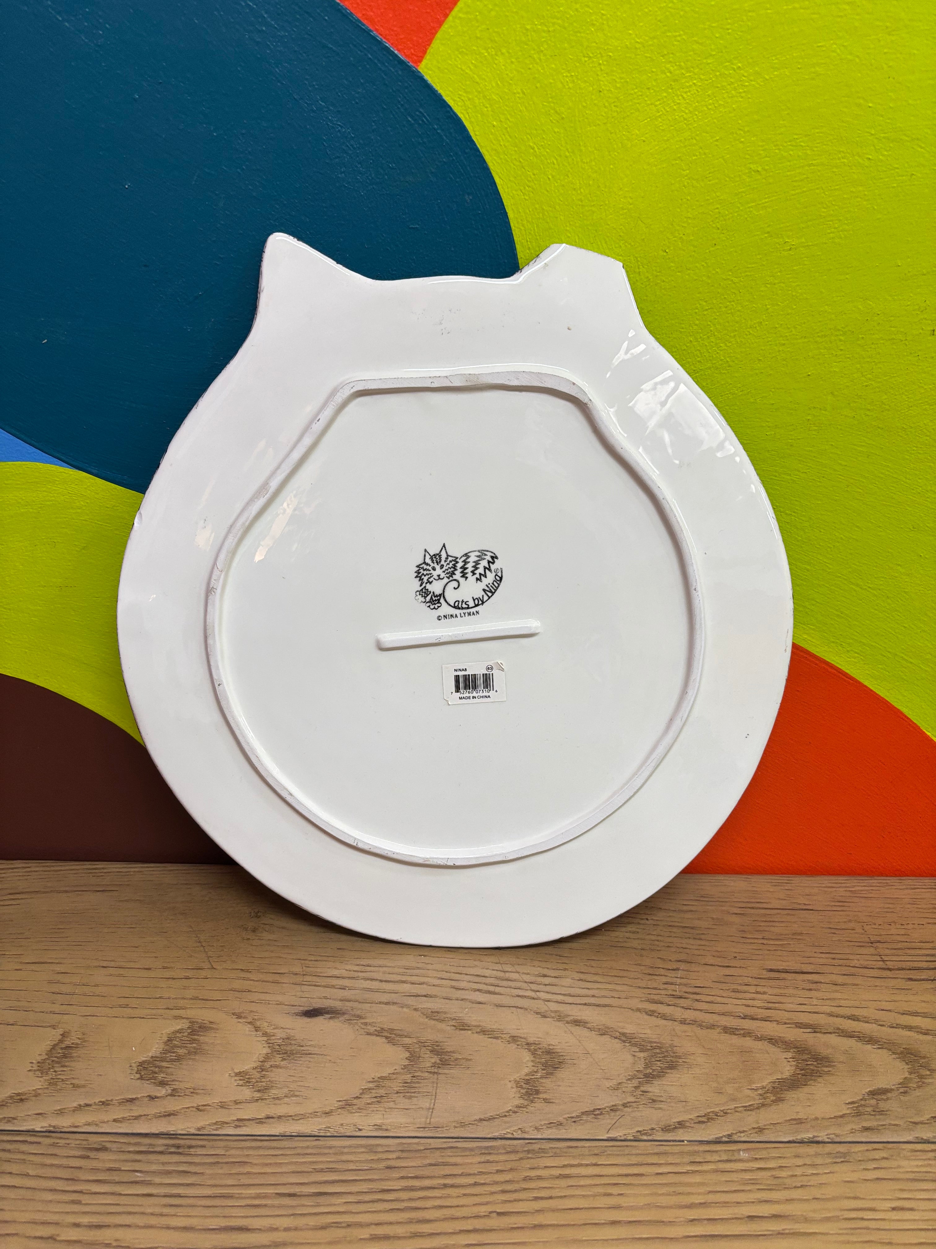 Ceramic Cat Plate
