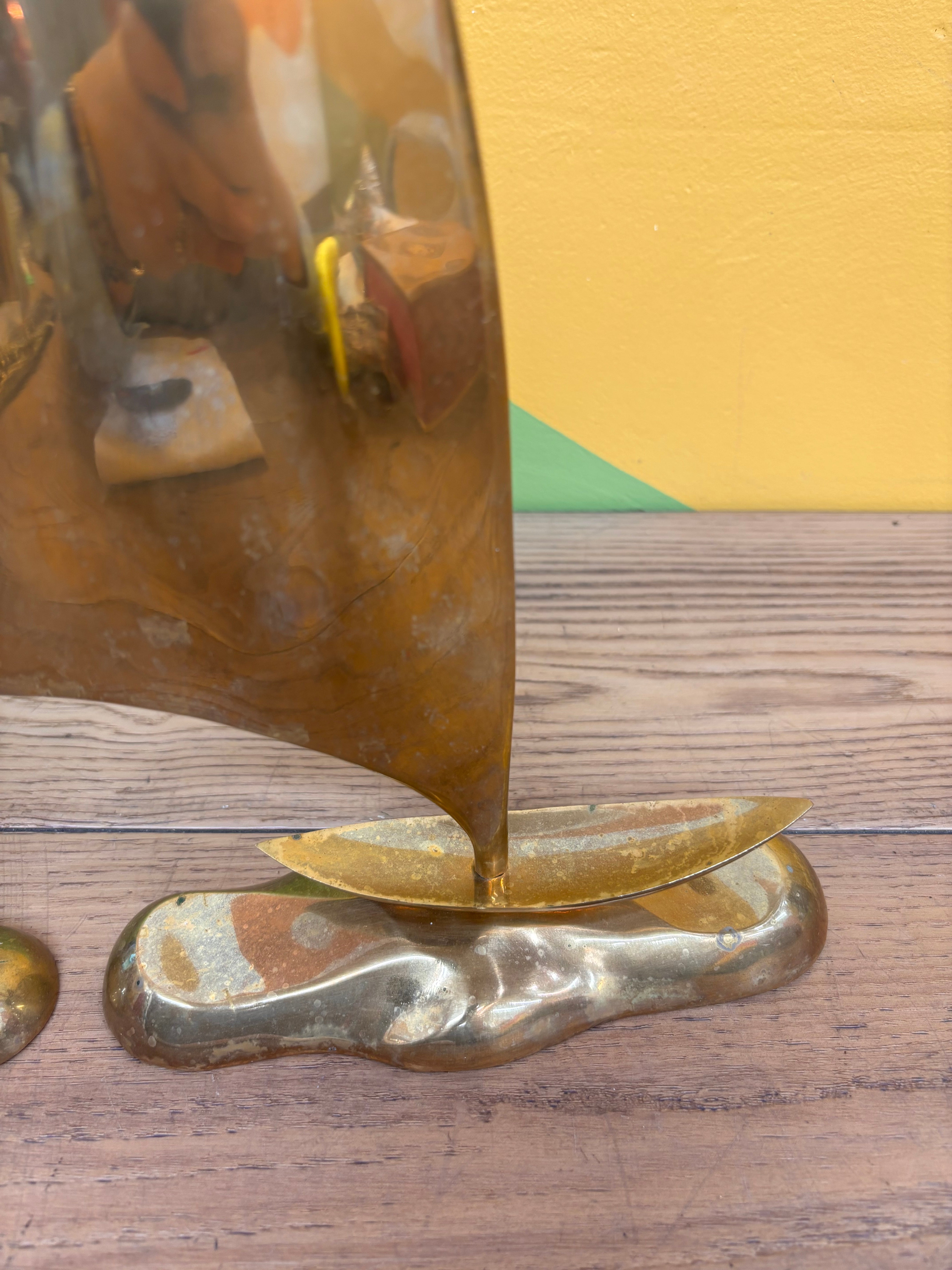 Set of 2 Brass Sailboats