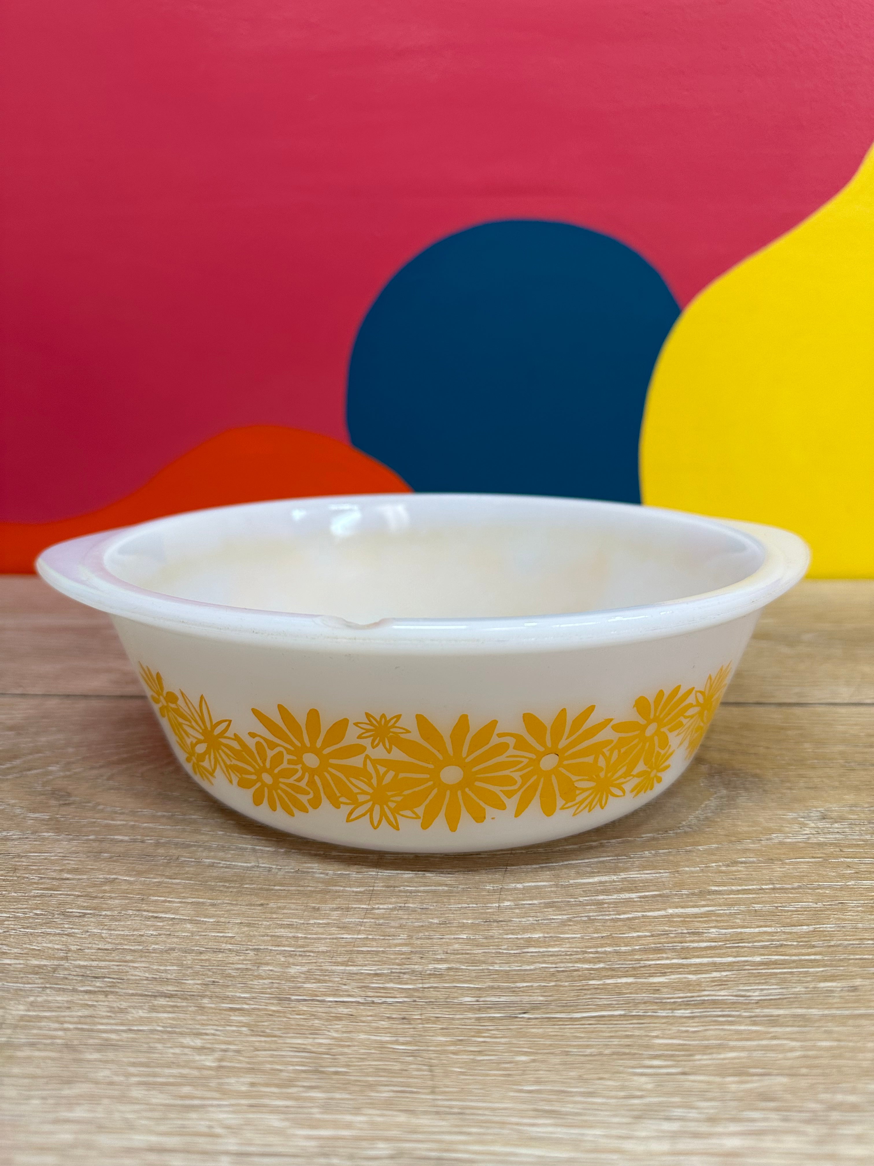 Glasbake Yellow Daisy Casserole Dish