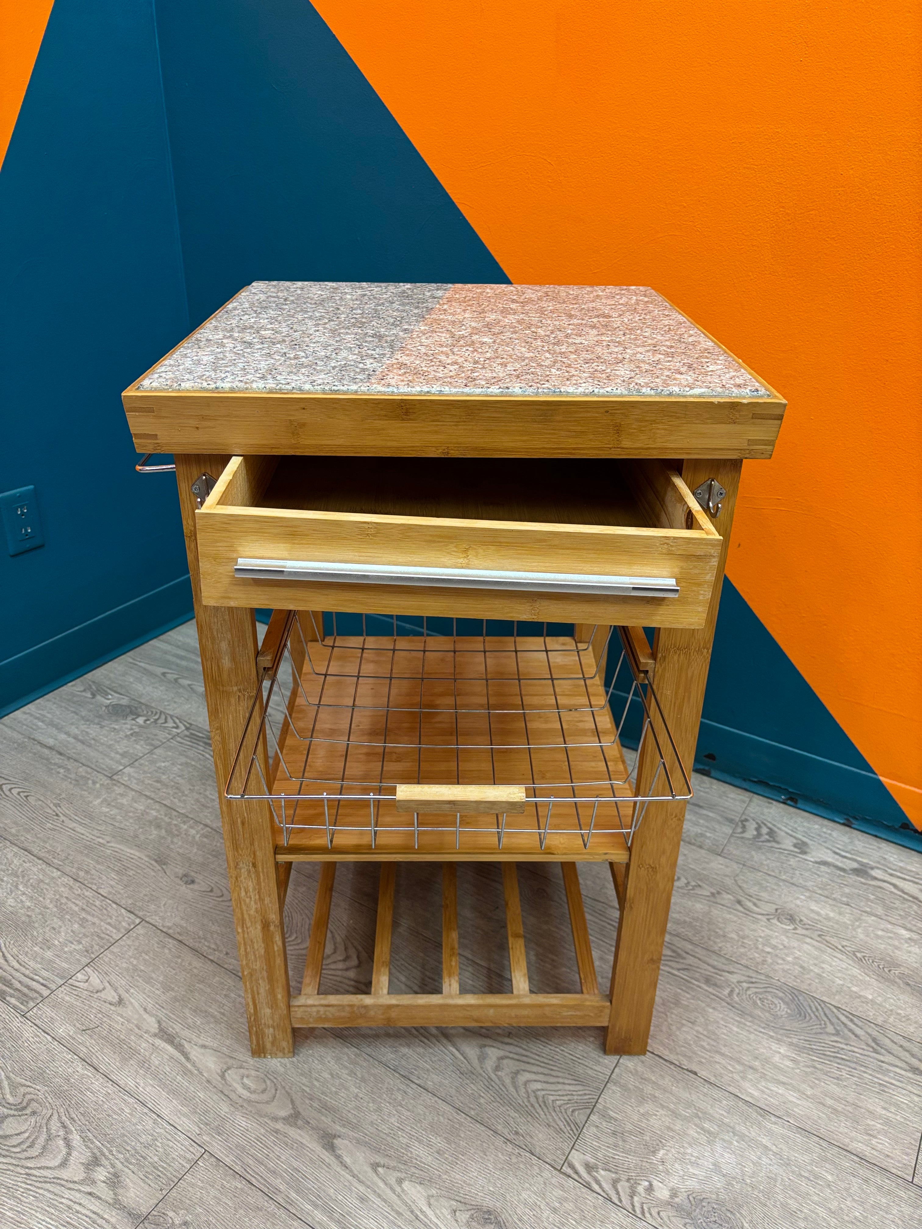 Wood Kitchen Cart