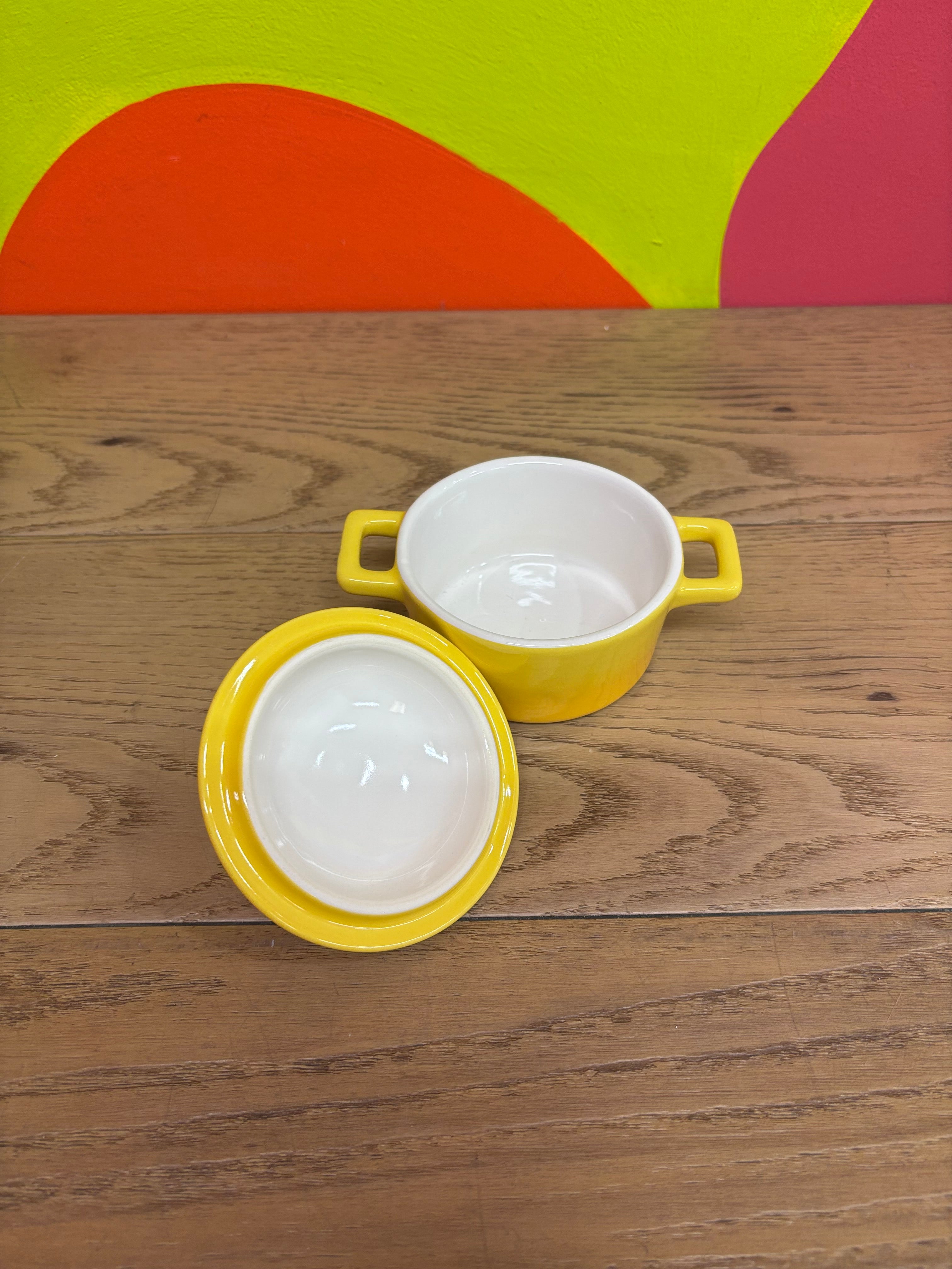 Lagostina Stoneware Mini Casserole Dish - Yellow