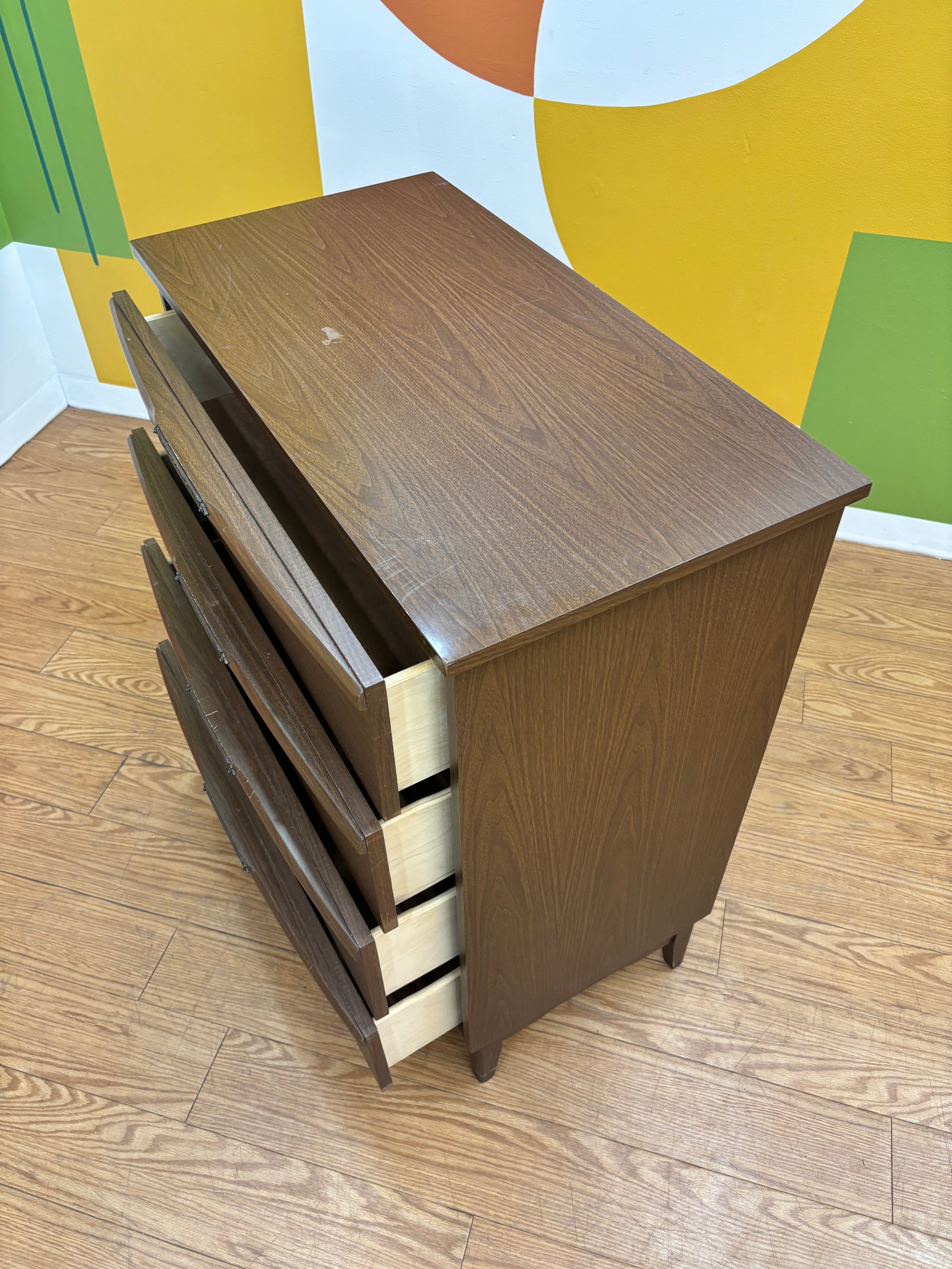 Wood 4-Drawer Dresser