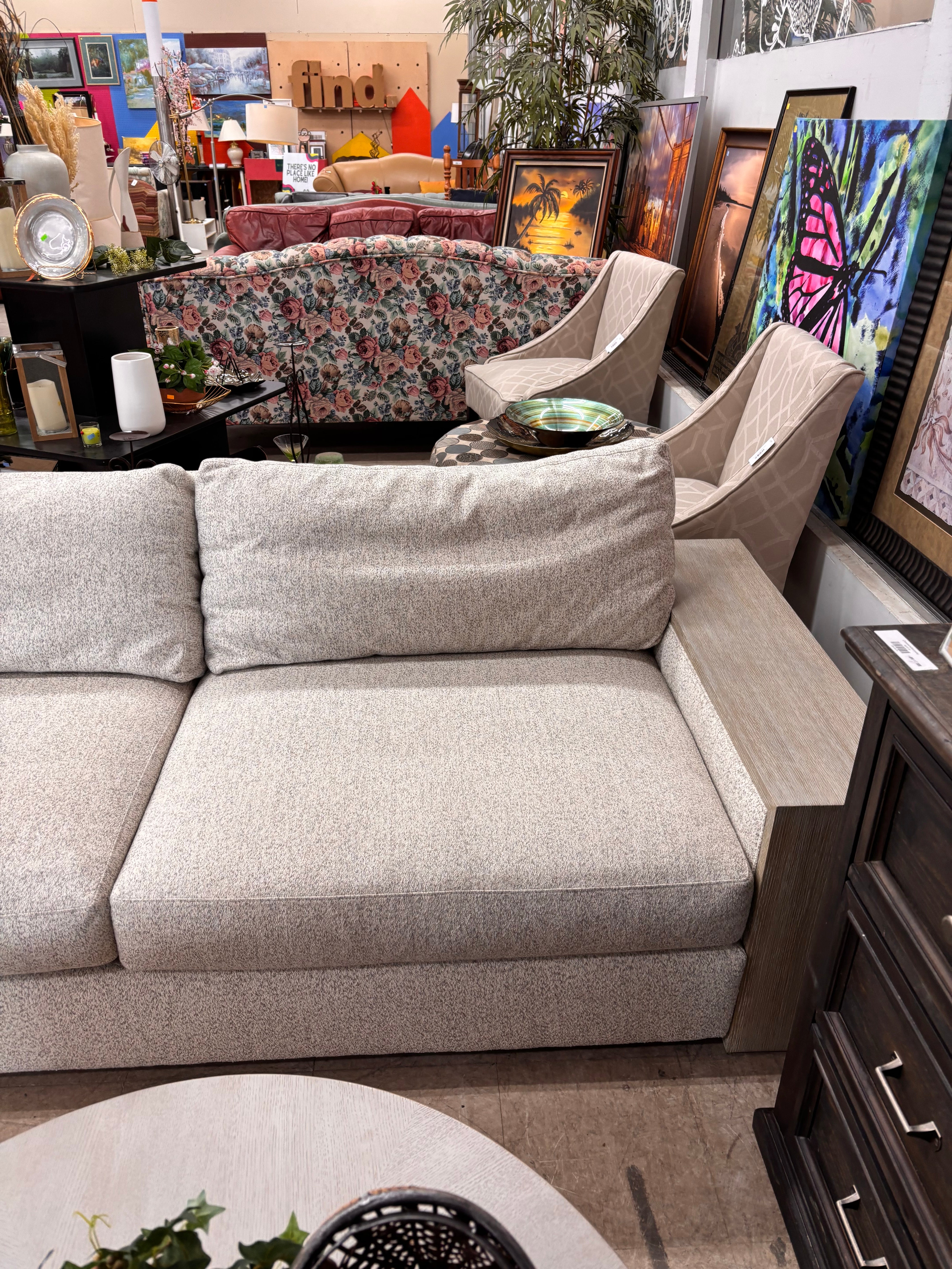 Grey Fabric Sofa