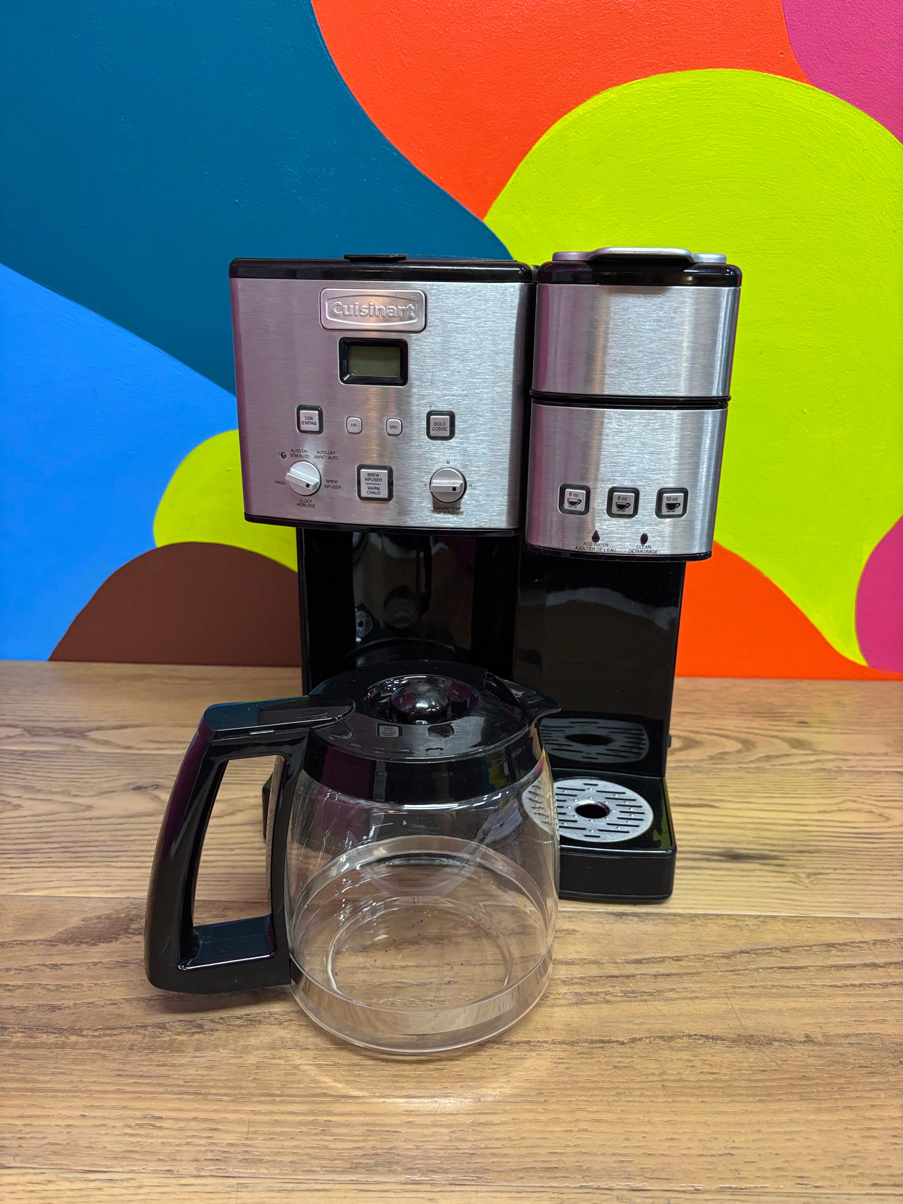 Cuisinart 12 Cup Coffee Maker and Single Serve Brewer