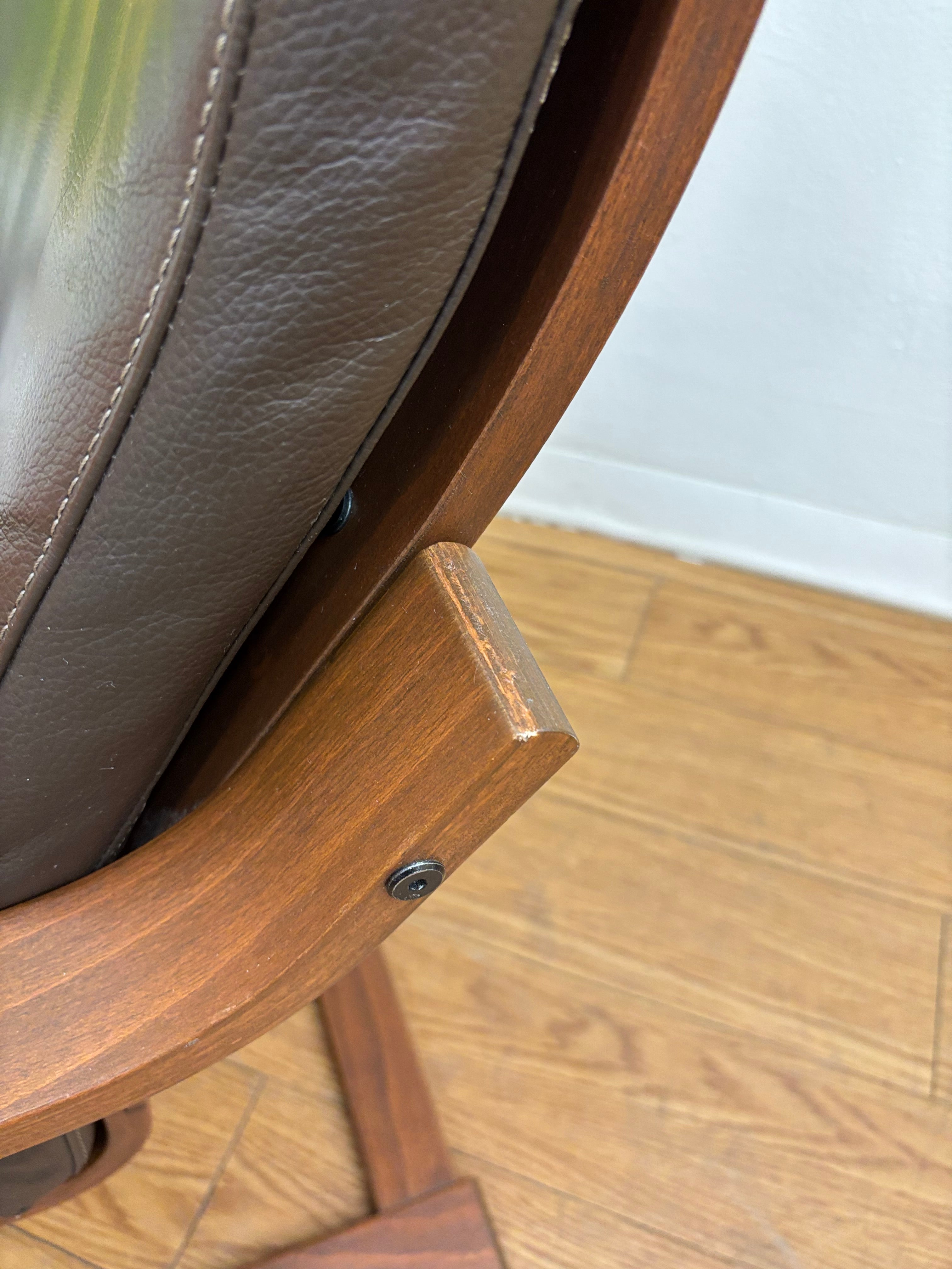 IKEA POANG Leather Chair