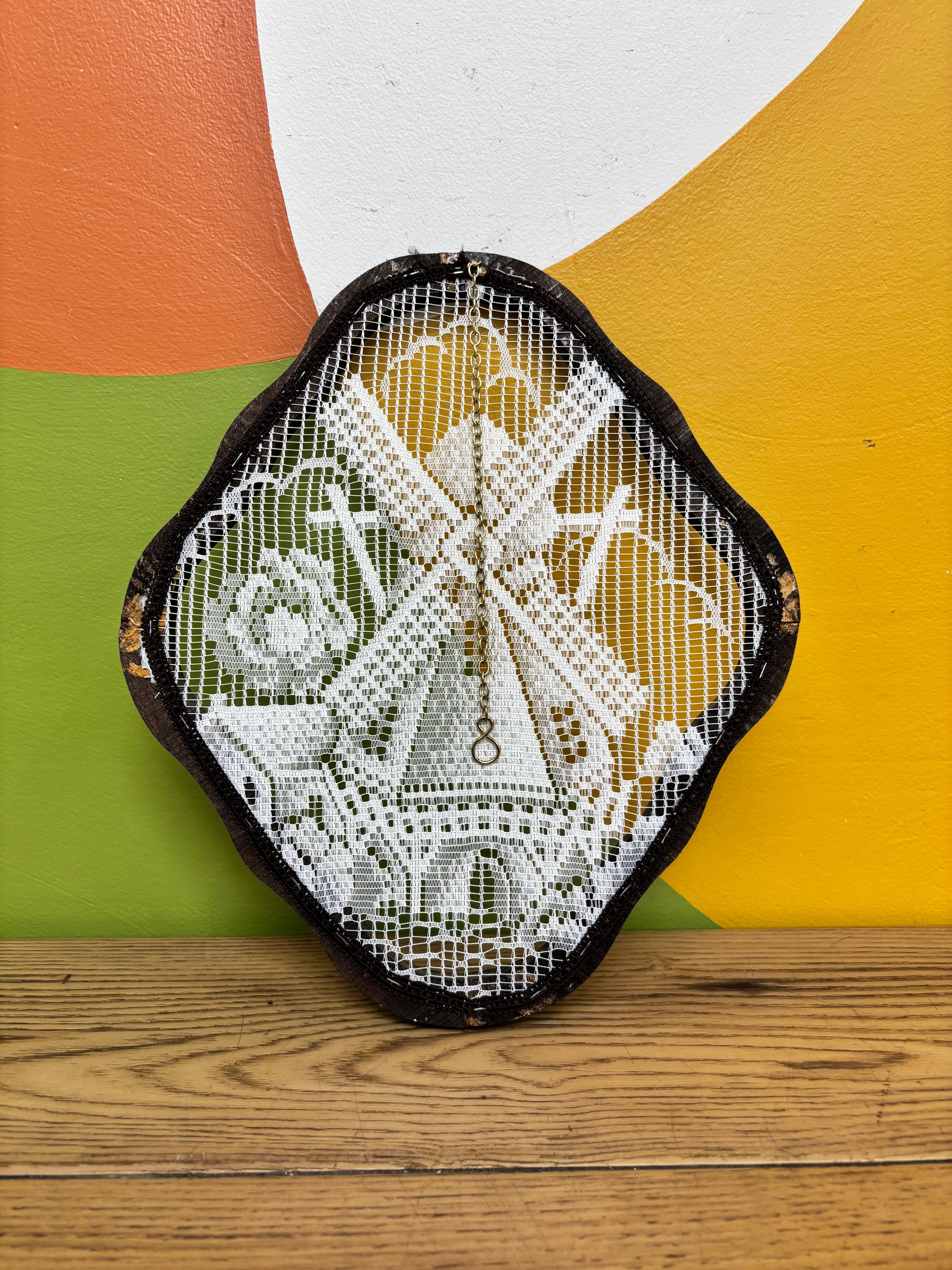 Framed Laced Windmill Art