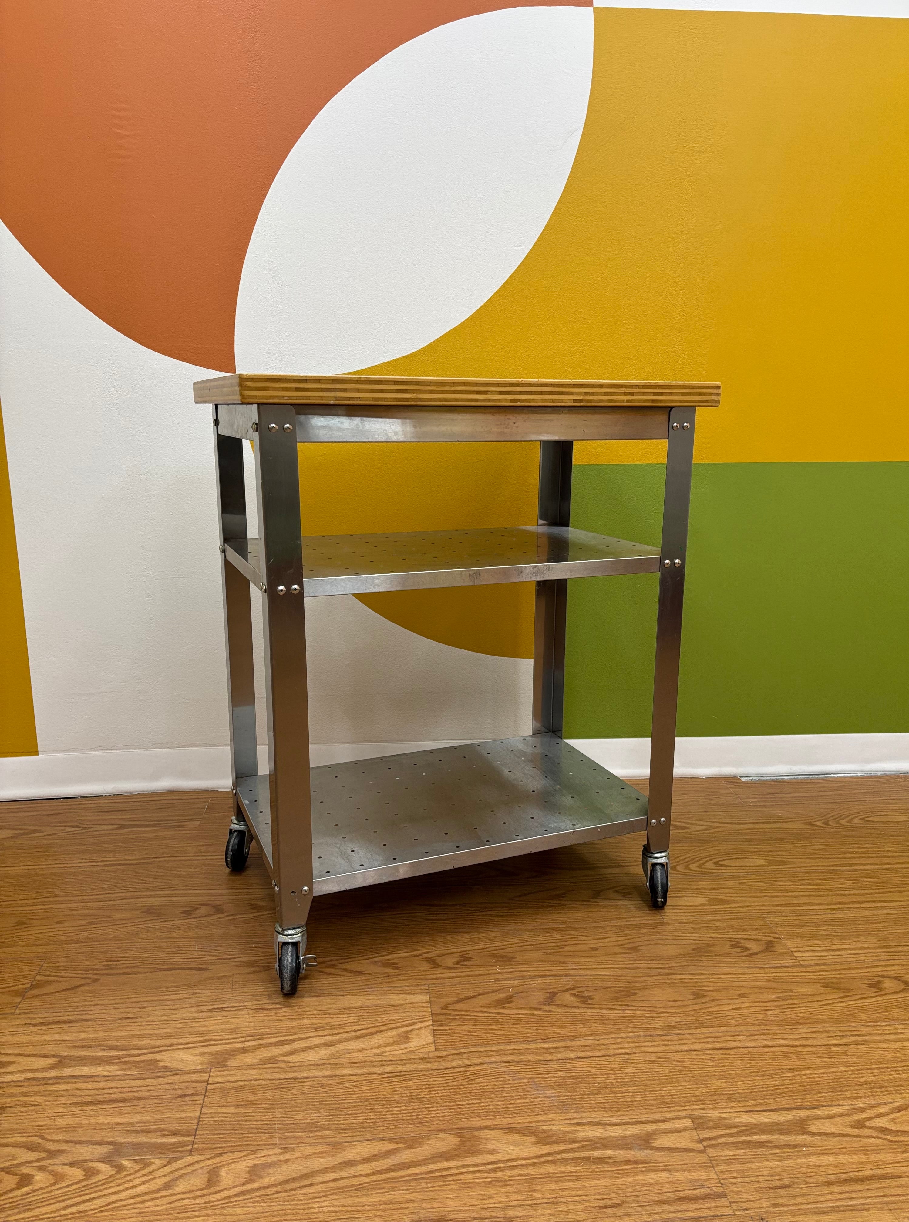 Stainless Steel Rolling Kitchen Cart