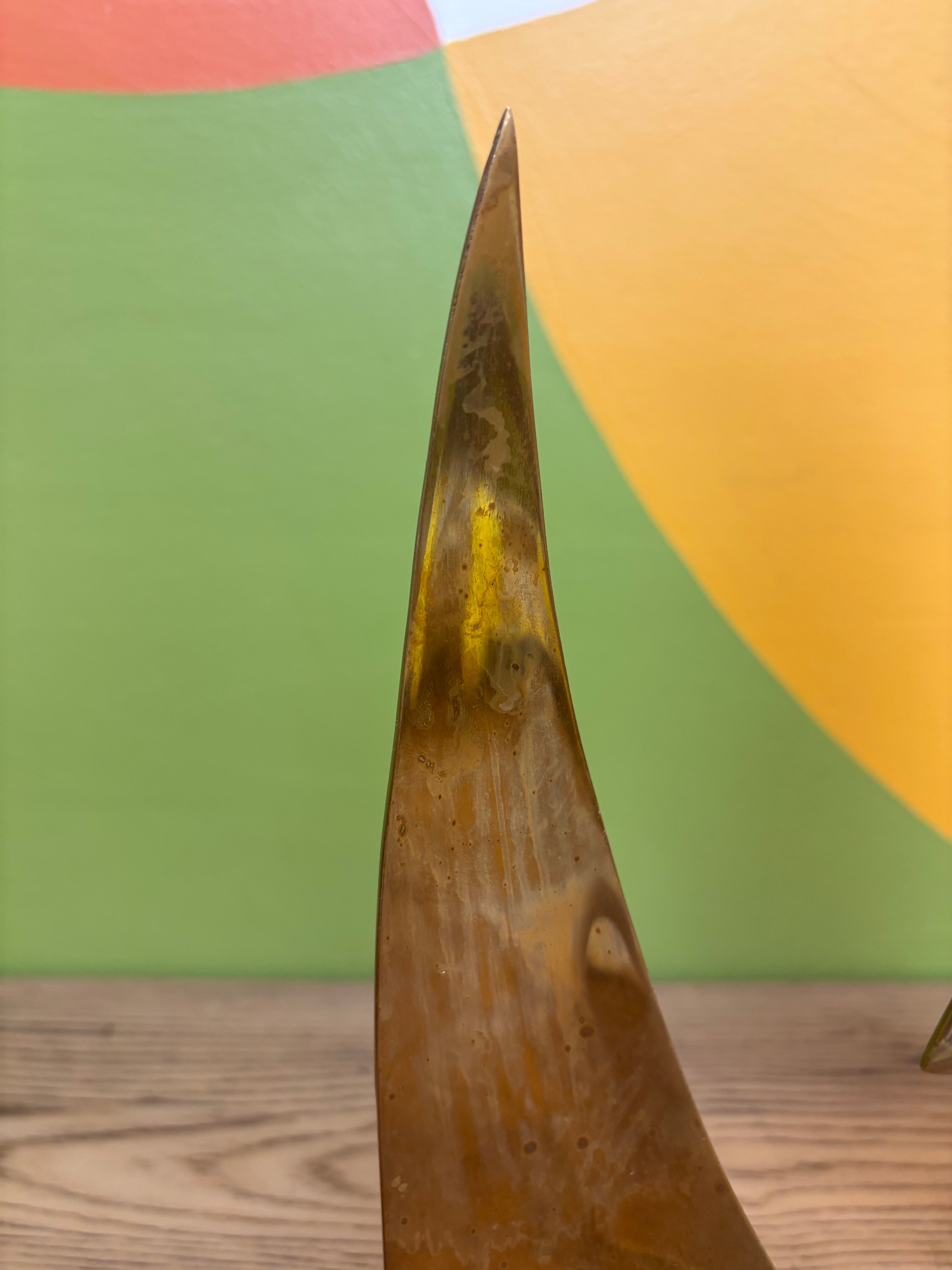 Set of 2 Brass Sailboats