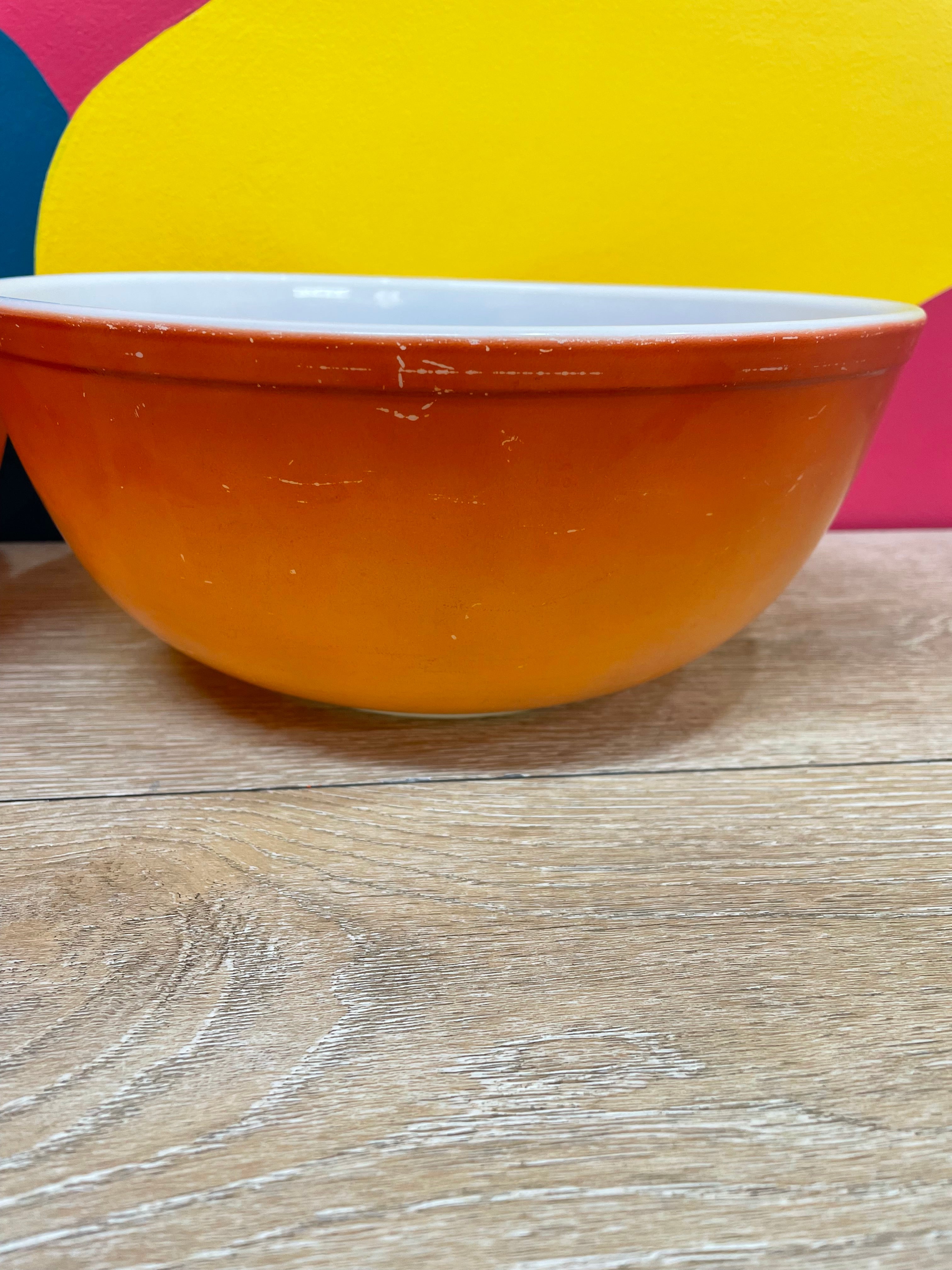 Pyrex Flameglo Nesting Bowls (4)