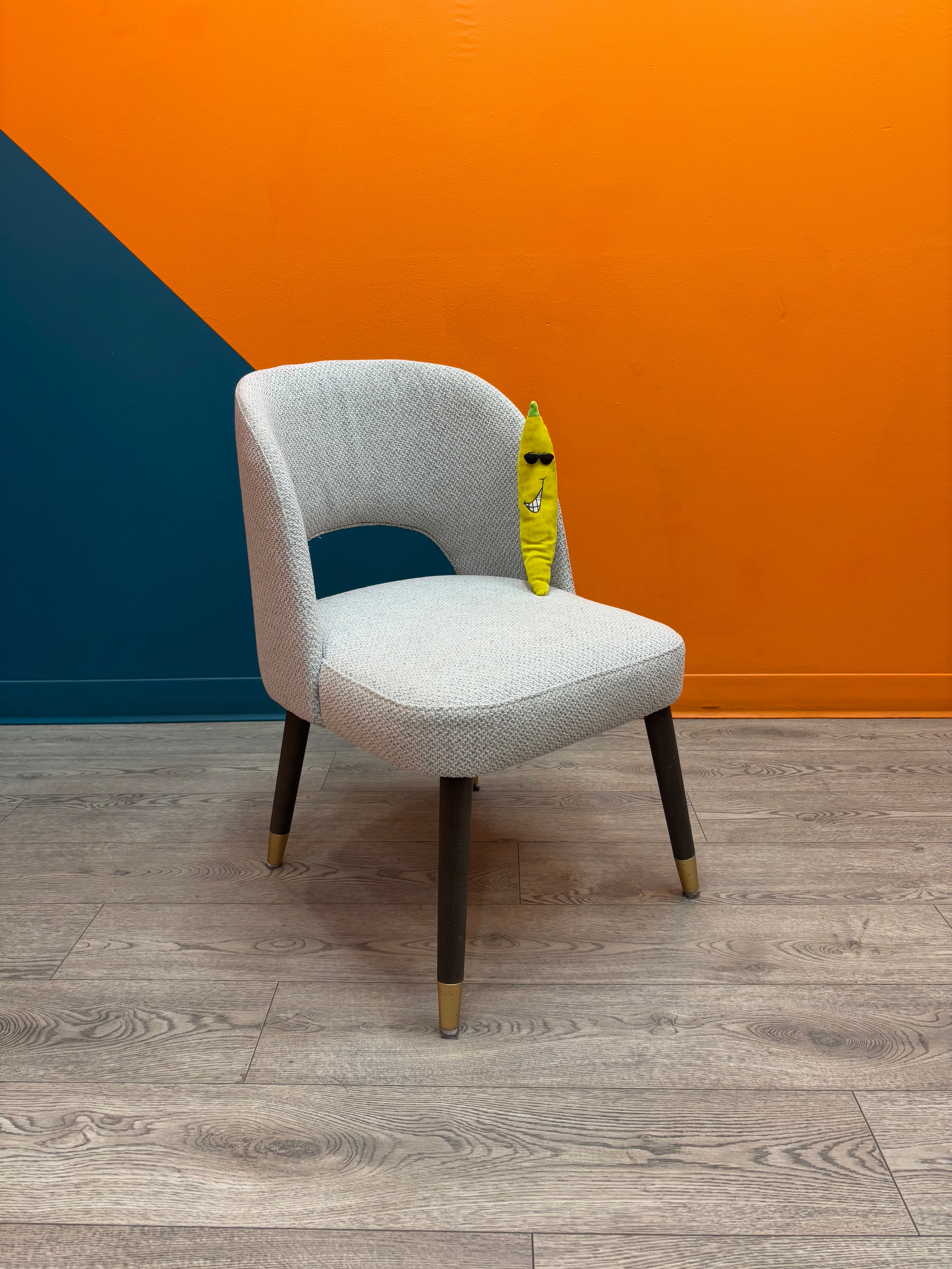 Grey Upholstered Dining Chair (4 Available)