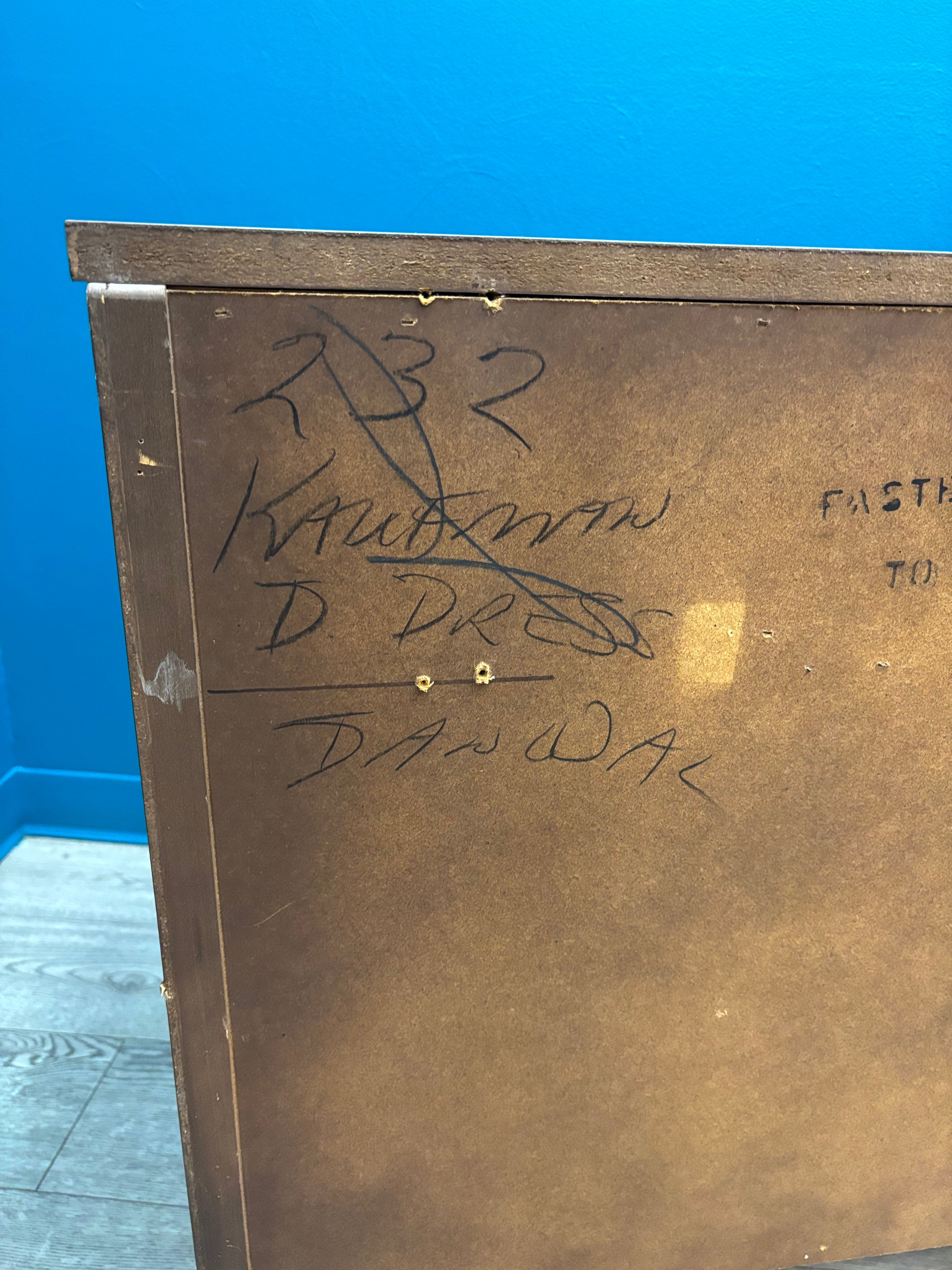 Wood 6 Drawer Dresser