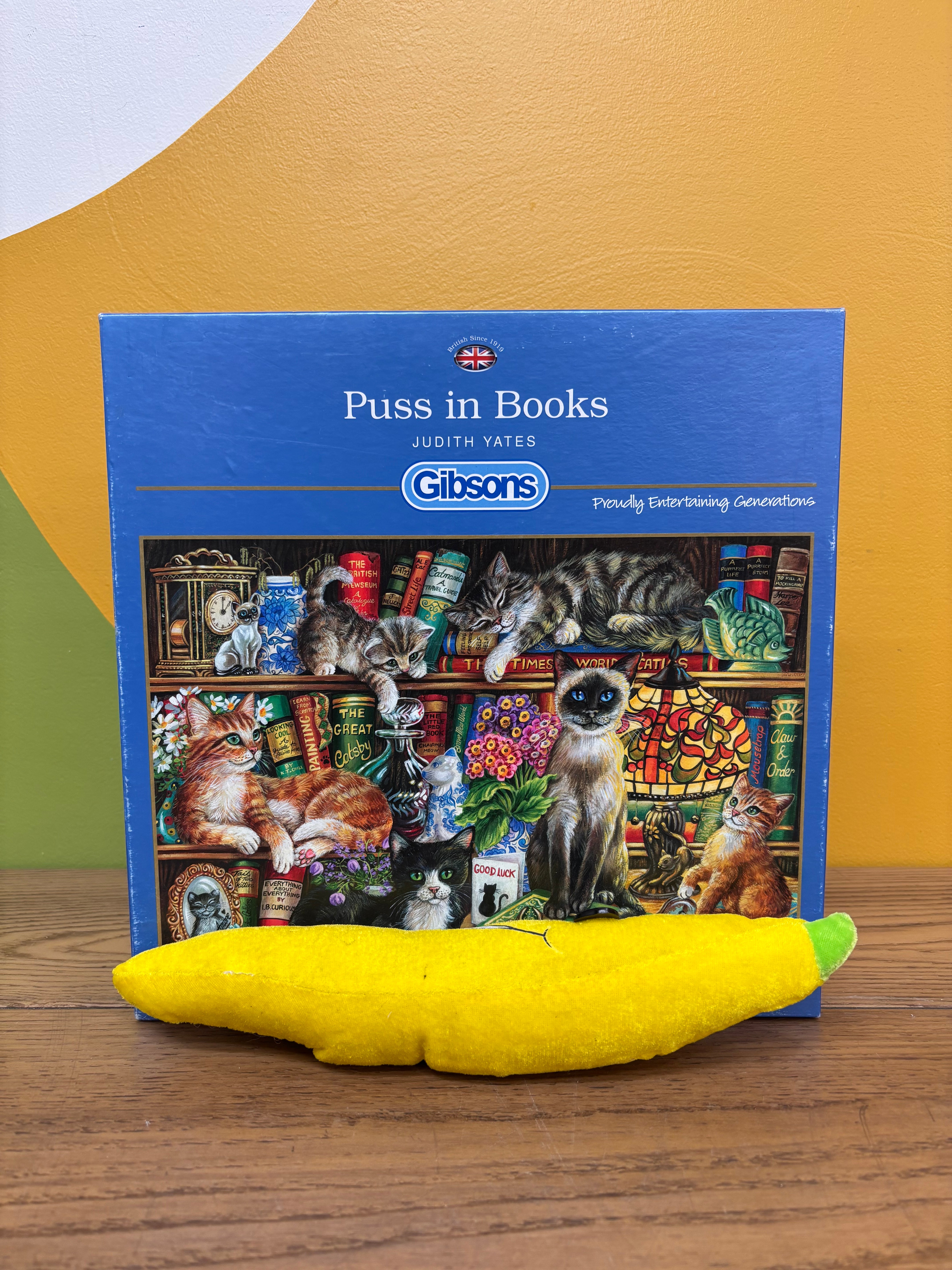 1000 Piece Puss in Books Puzzle