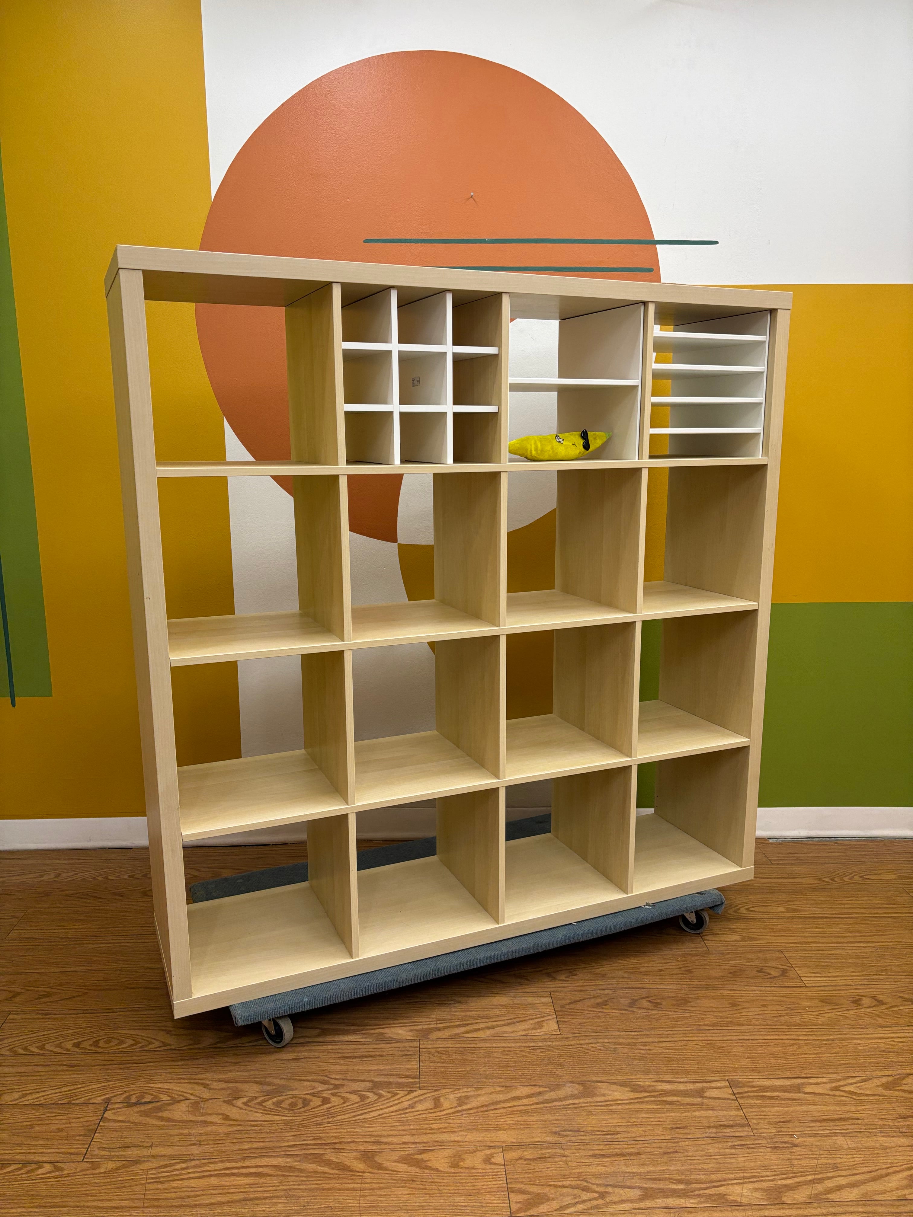 16 Cube Kallax Shelf with Inserts