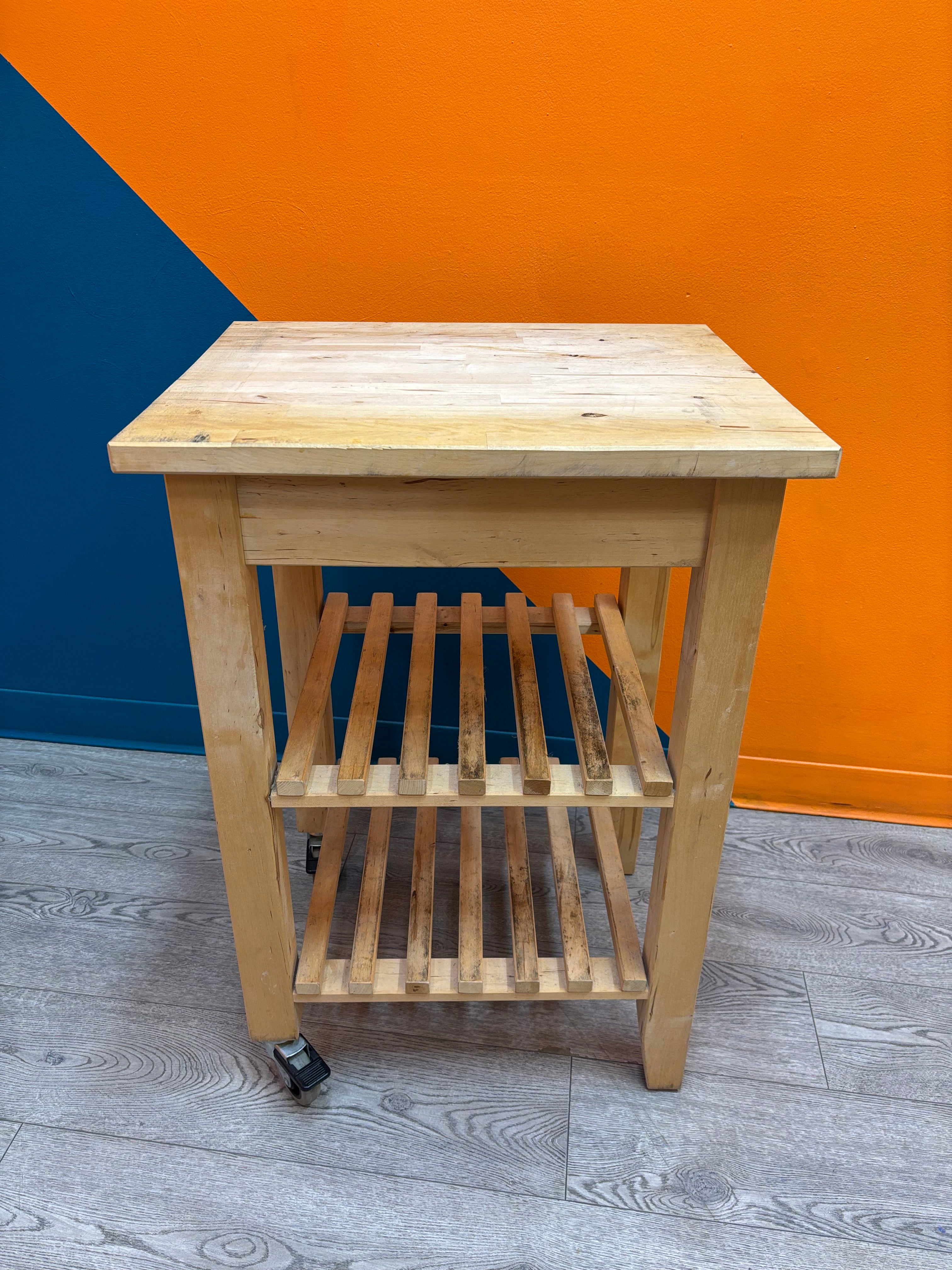 Wood Kitchen Cart