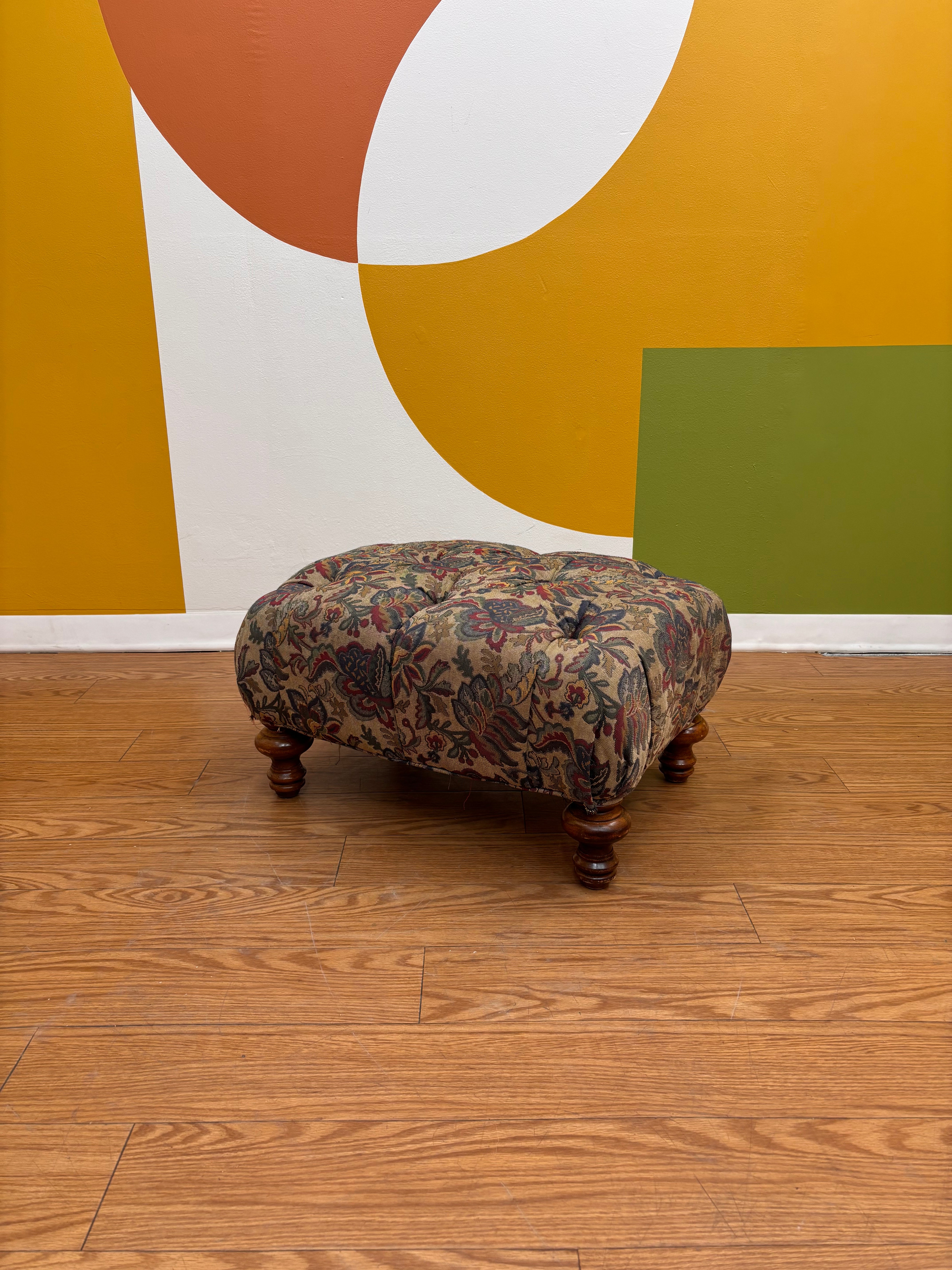 Floral Ottoman