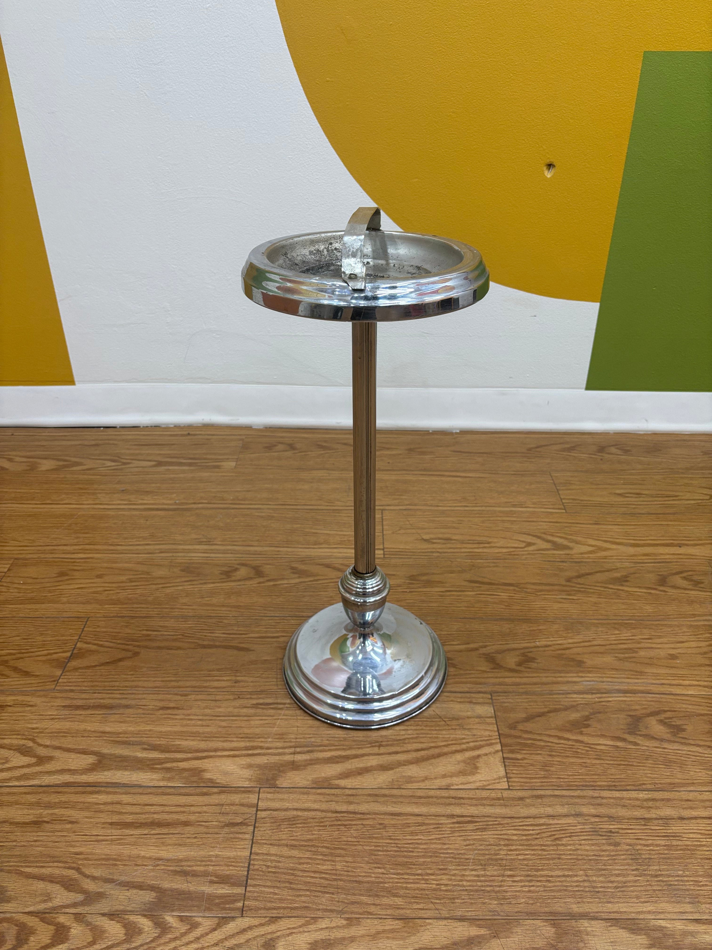 Metal Standing Ashtray