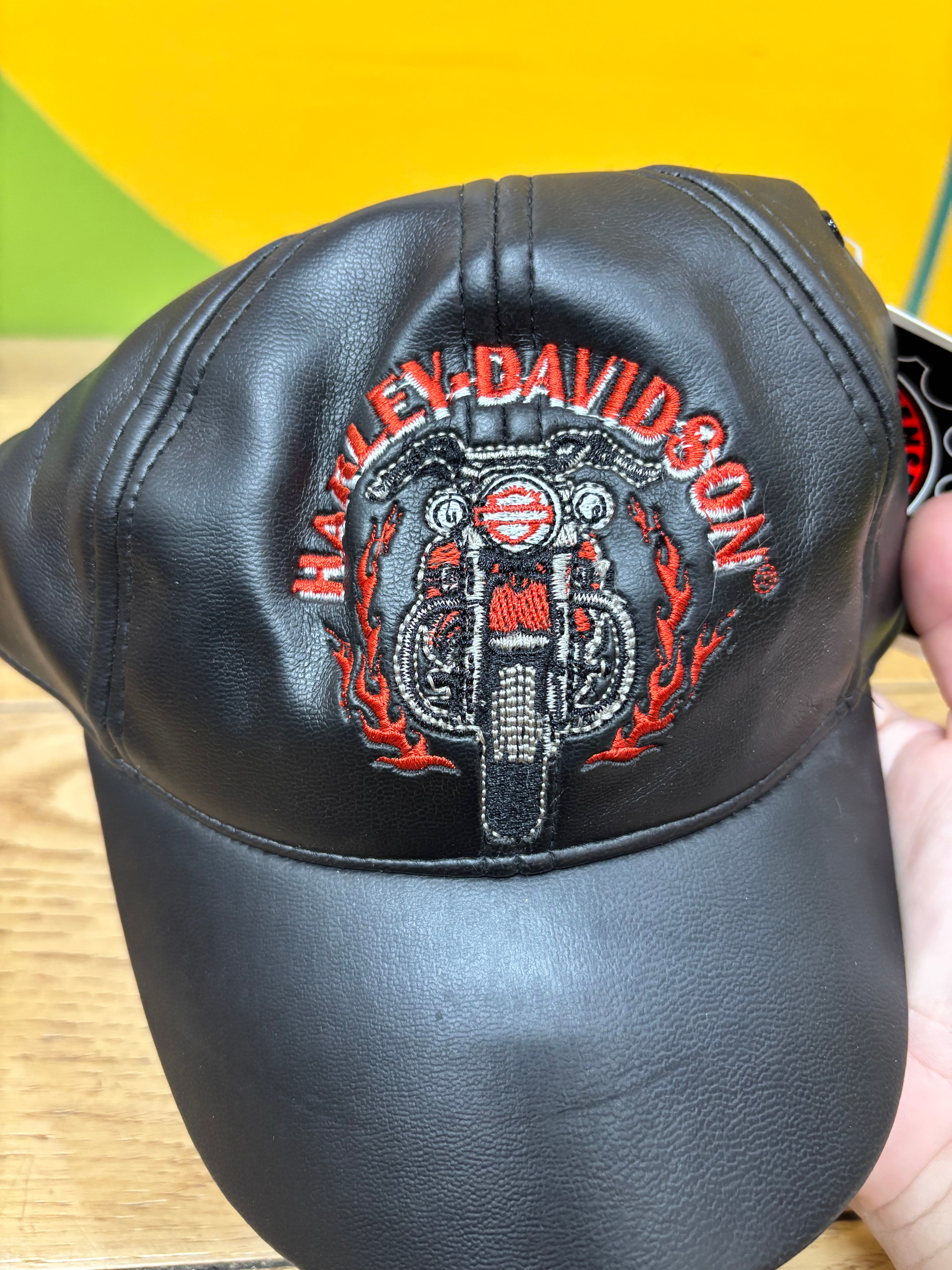 Harley Davidson Pleather Baseball Cap