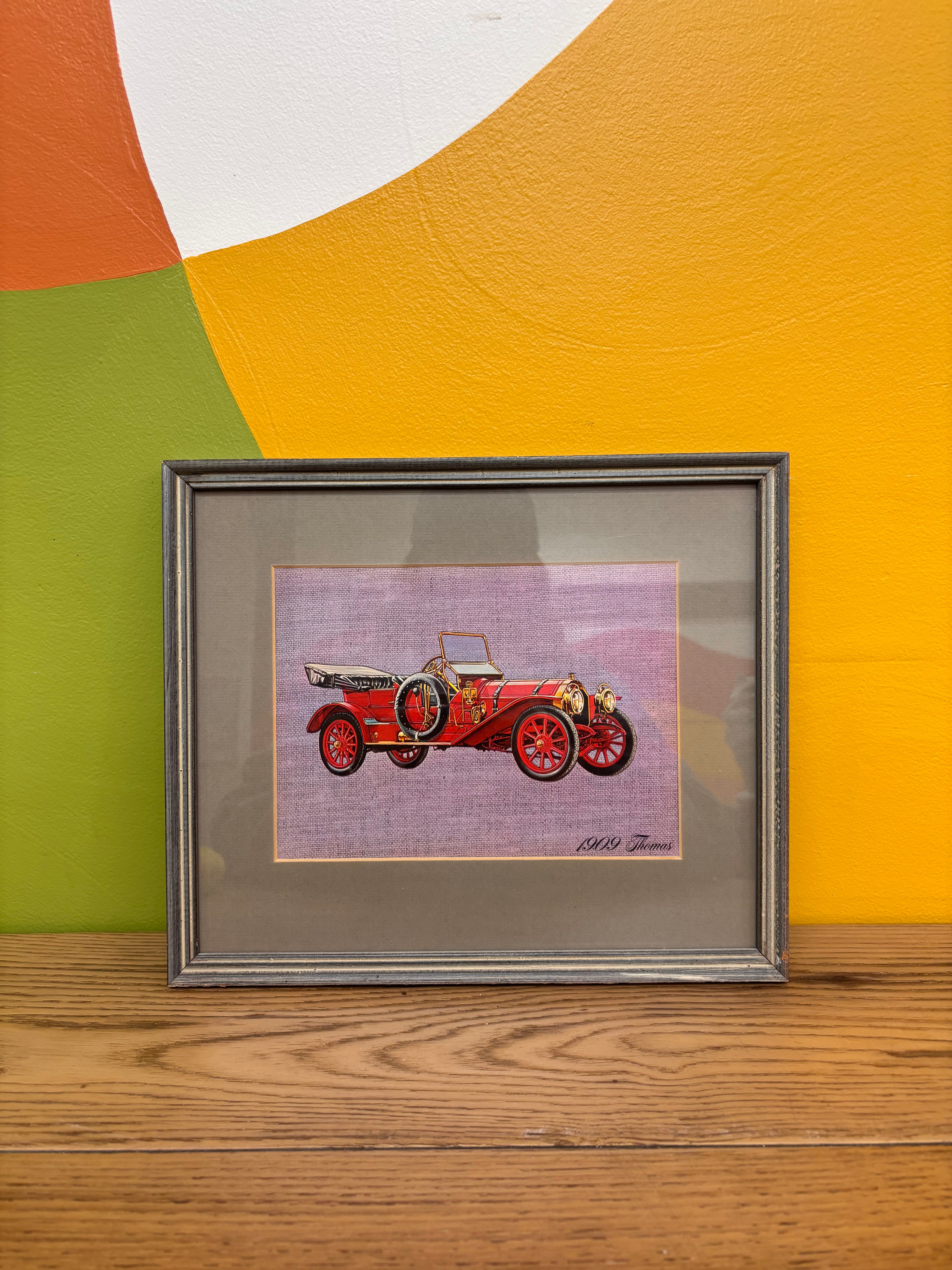 Set of 4 Framed Car Photos