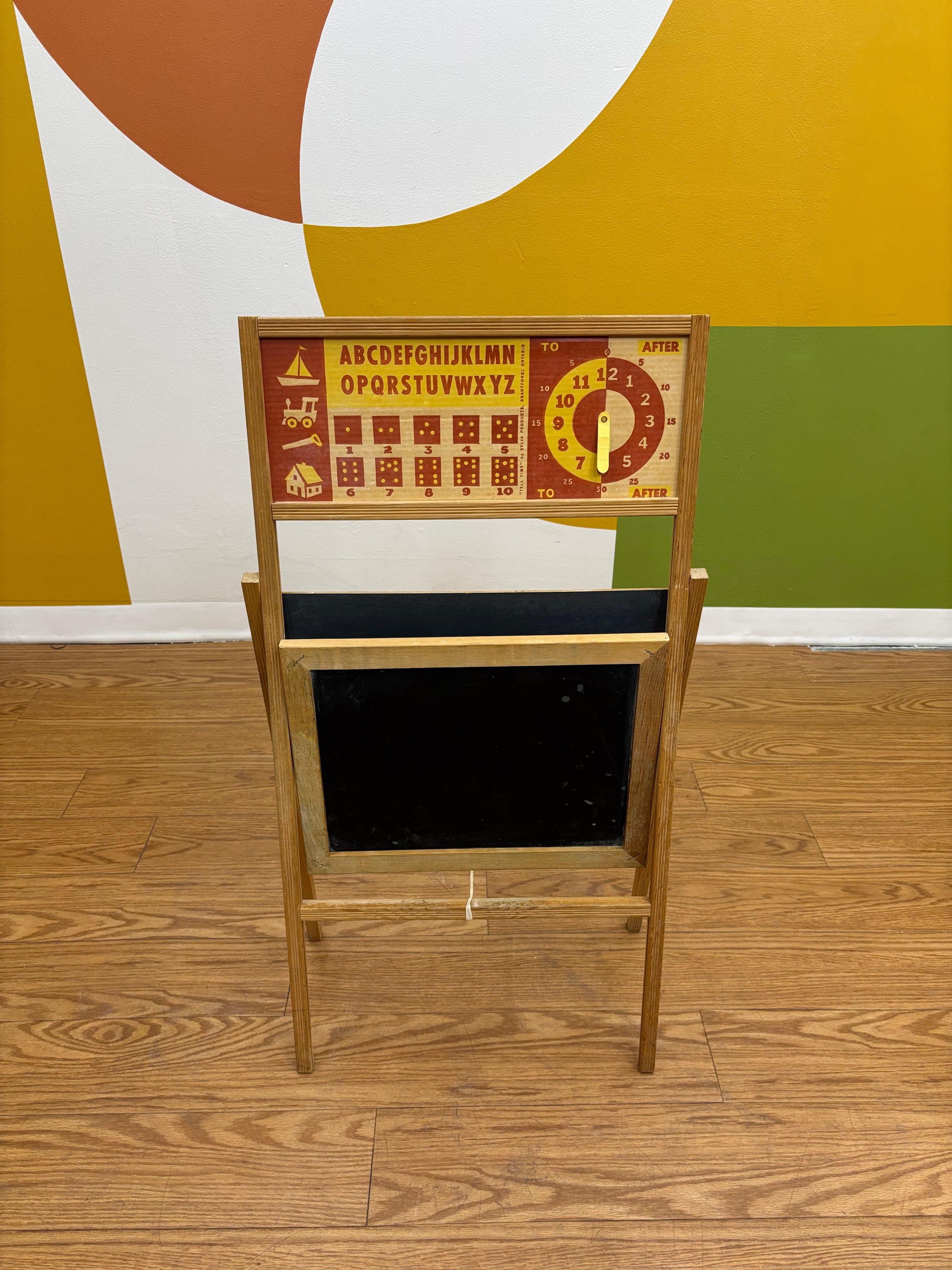 Wood Children's Folding Chalkboard
