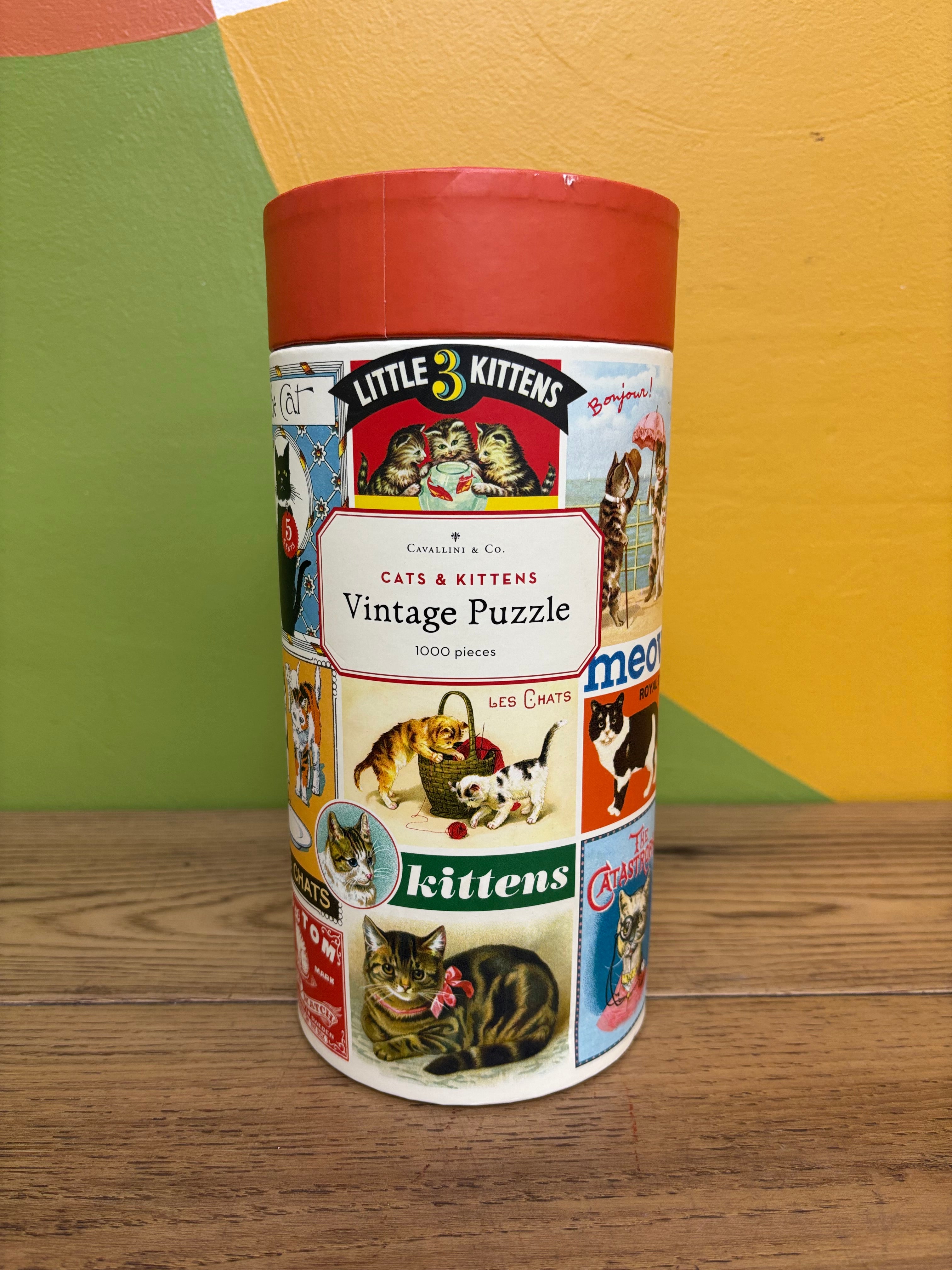 Cats & Kittens 1000 Piece Vintage Puzzle