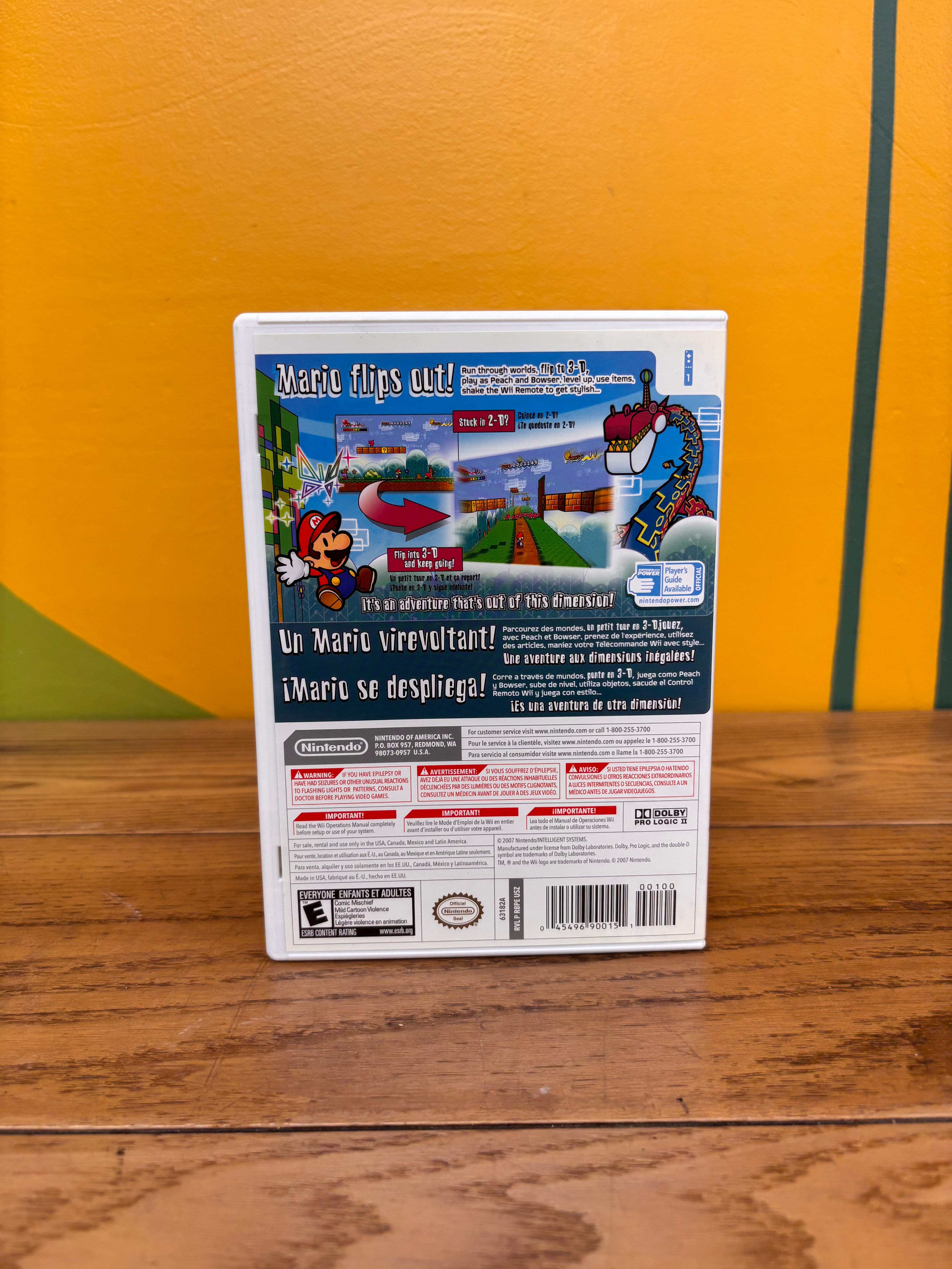 Super Paper Mario Nintendo Wii Game