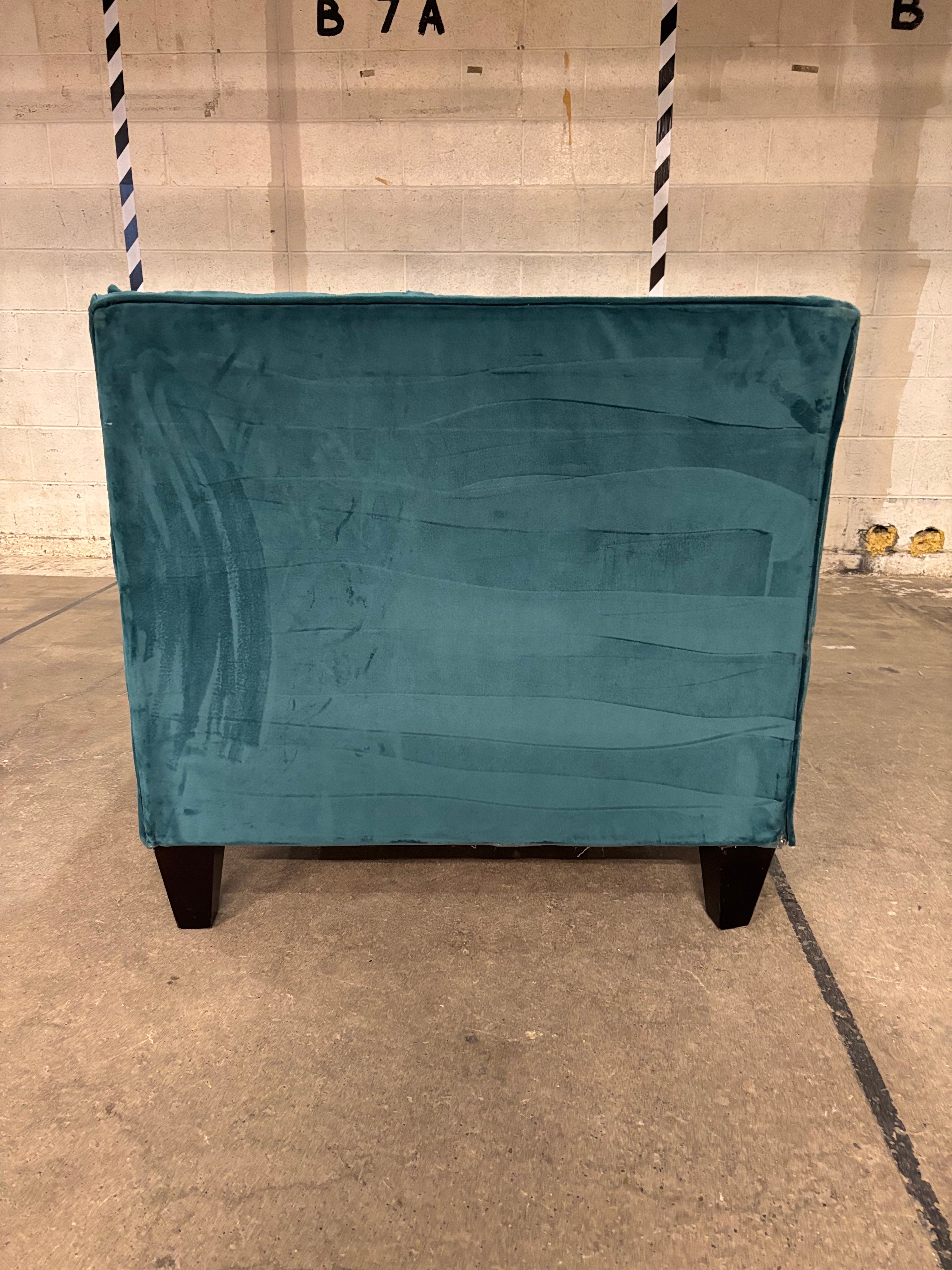 Blue Velvet Sofa