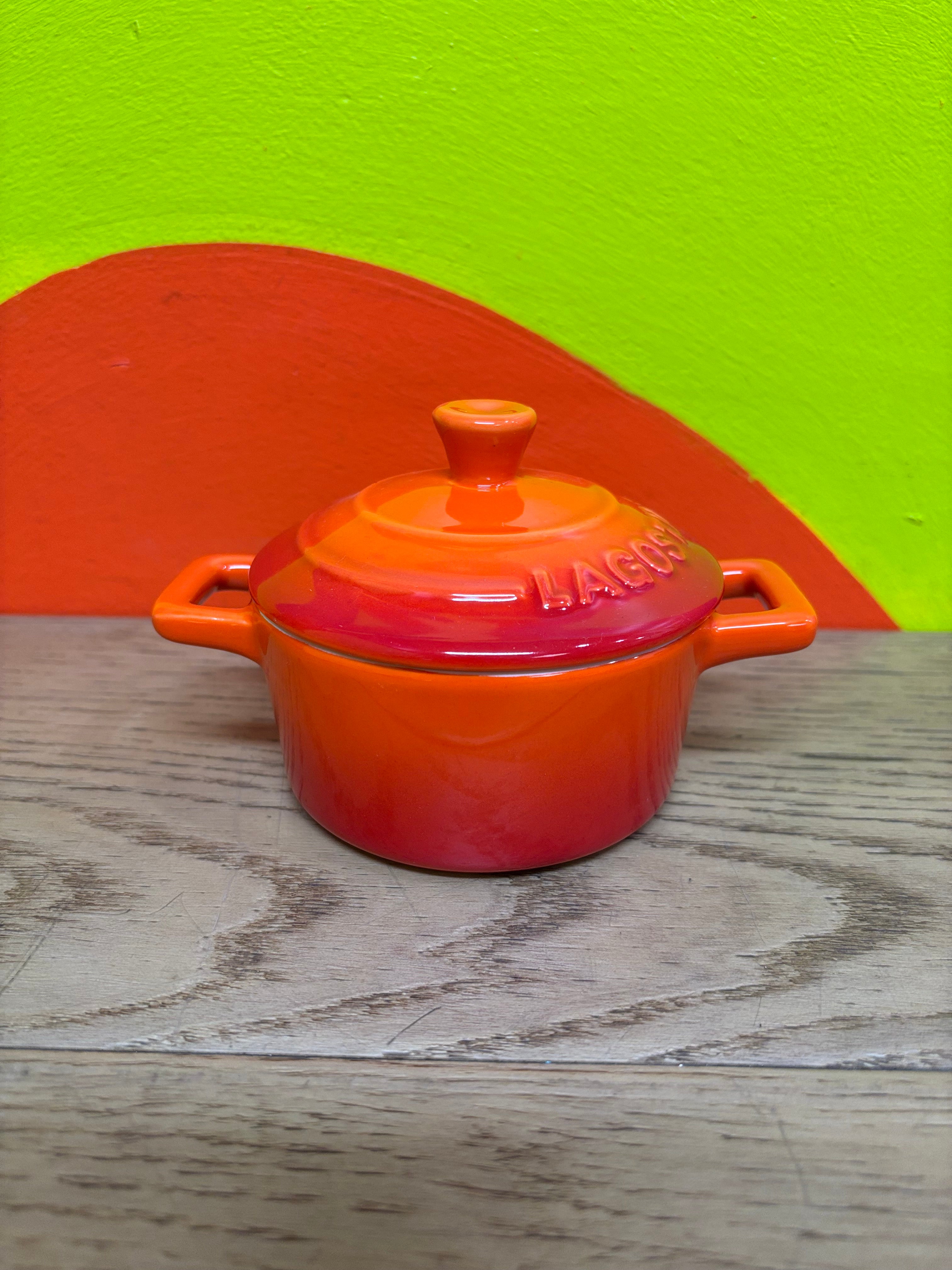 Lagostina Stoneware Mini Casserole Dish - Orange
