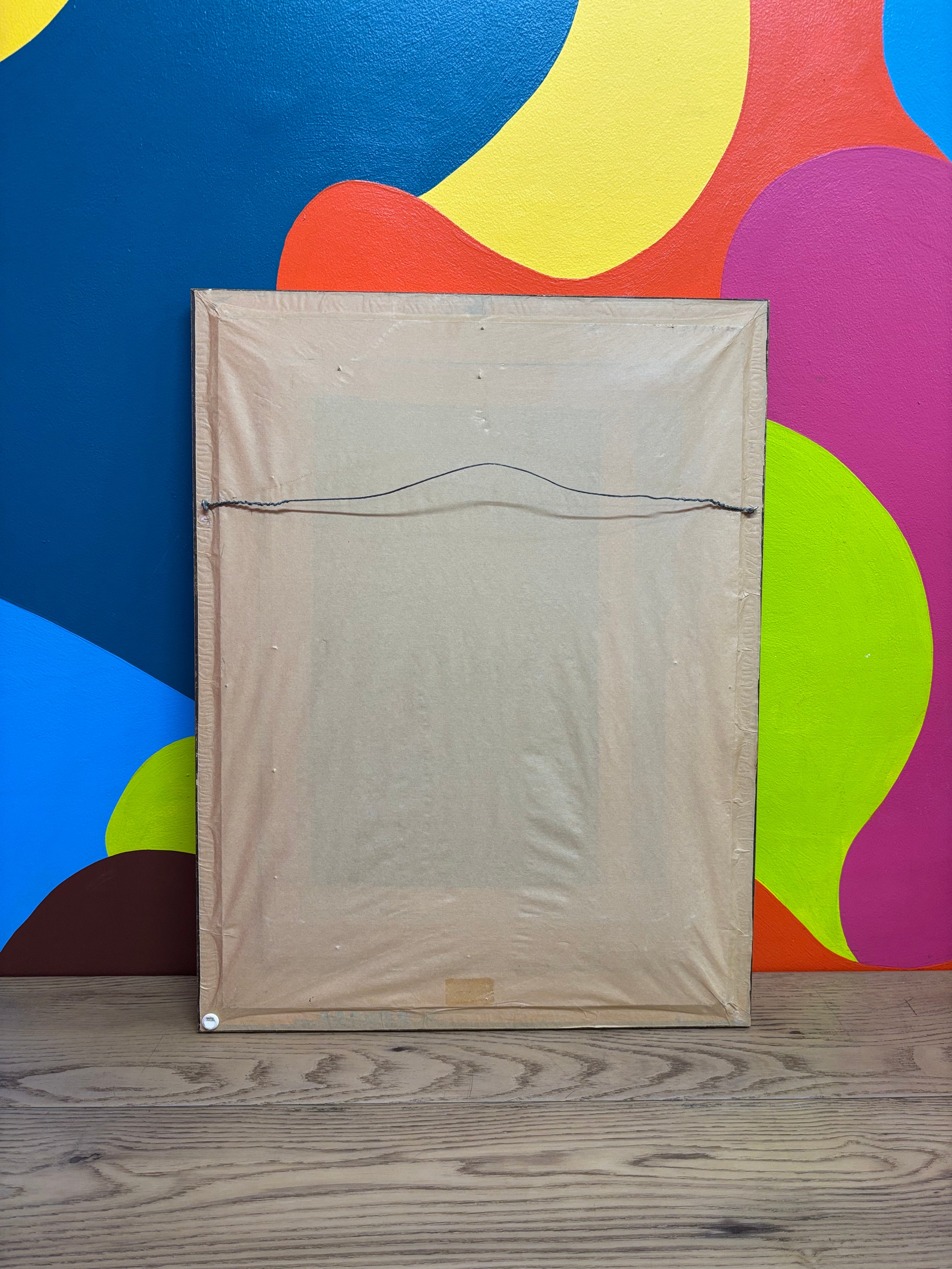 Framed Needlepoint Pink Girl