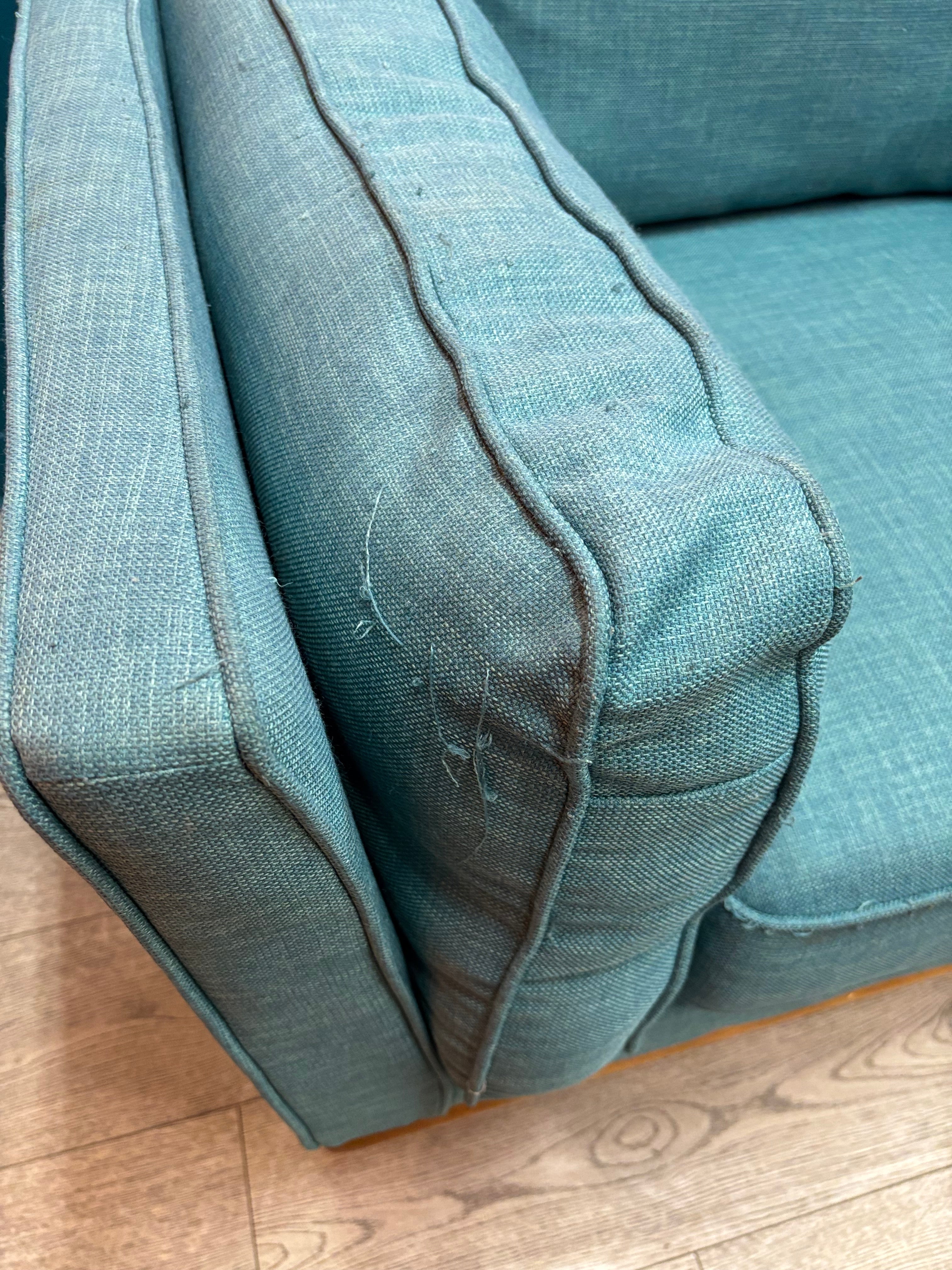 Oversized Teal Armchair