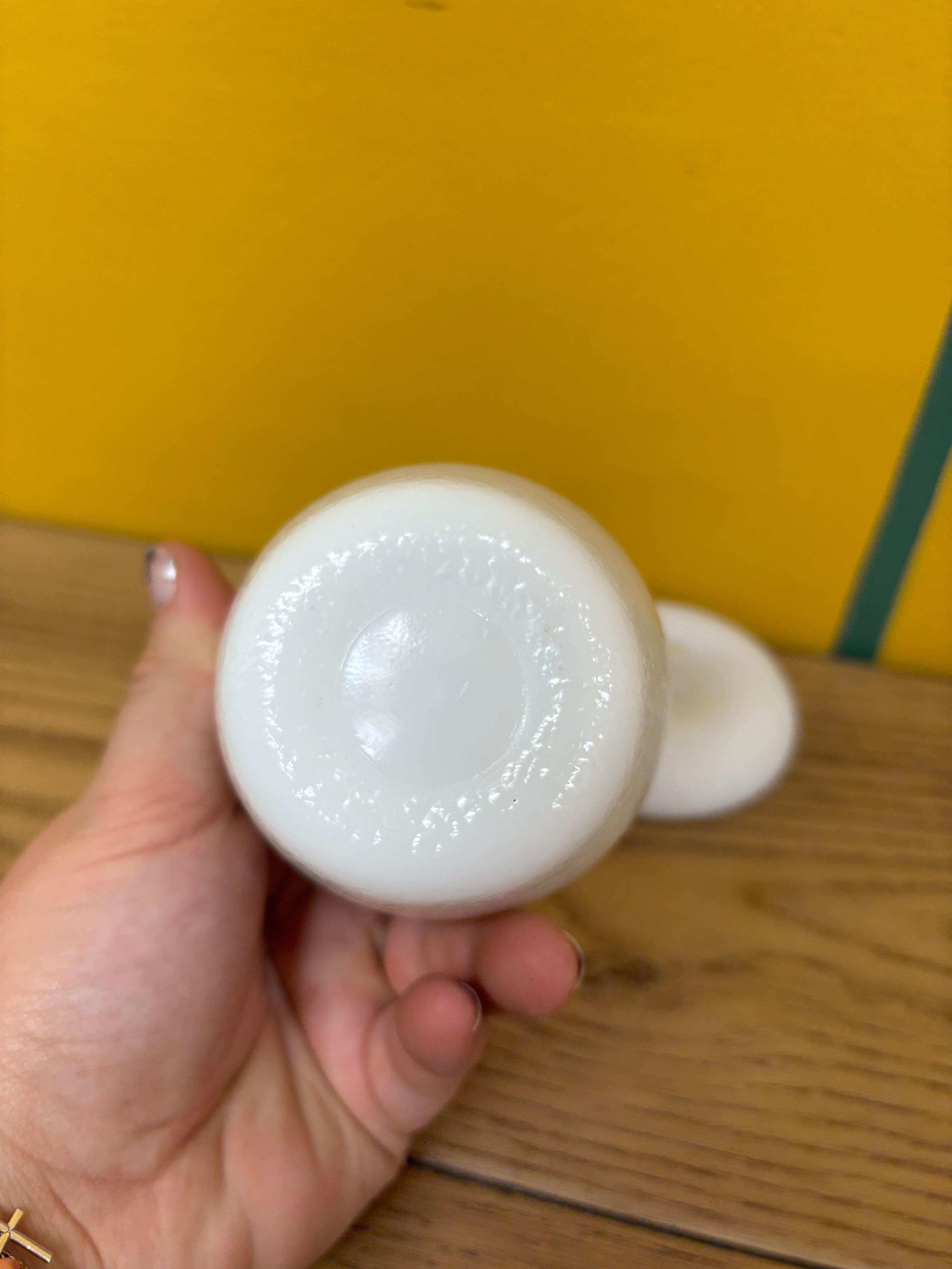 Small Milk Glass Apple Jar