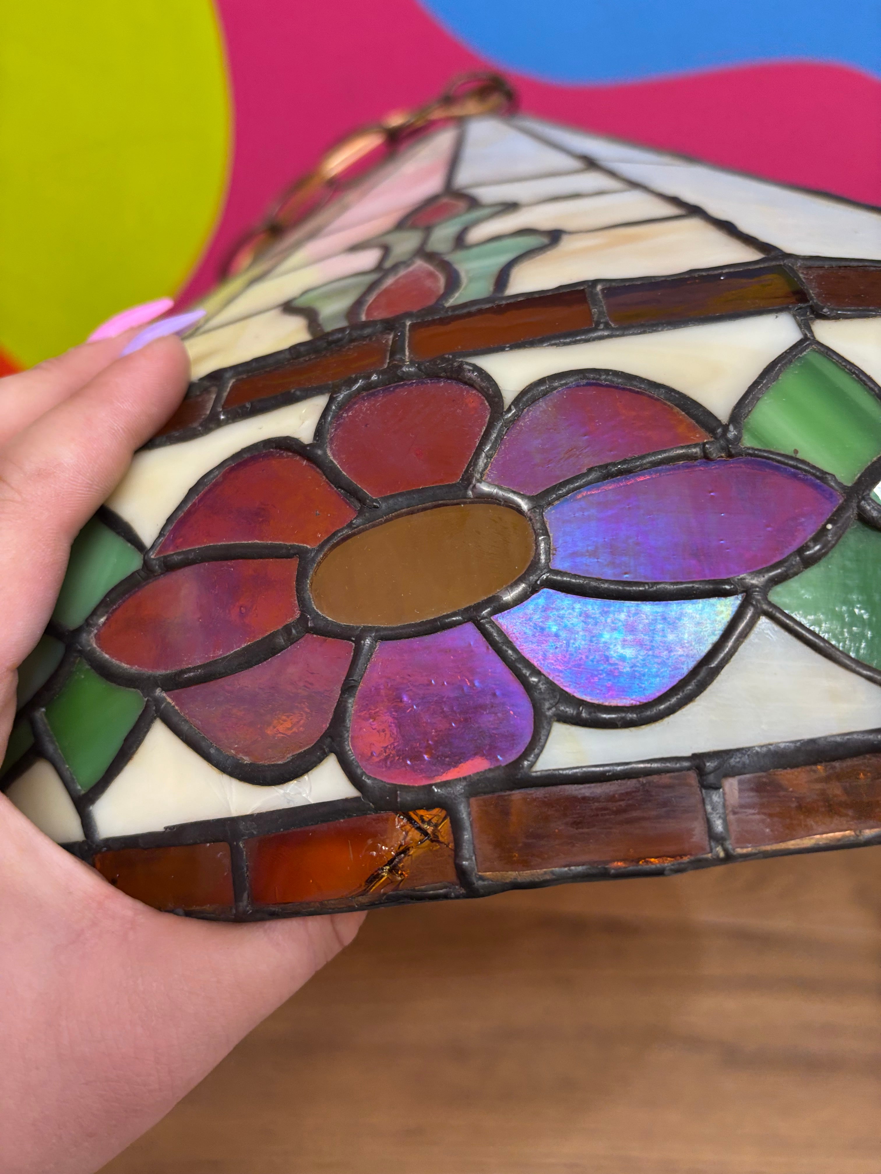 Stained Glass Swag Lamp