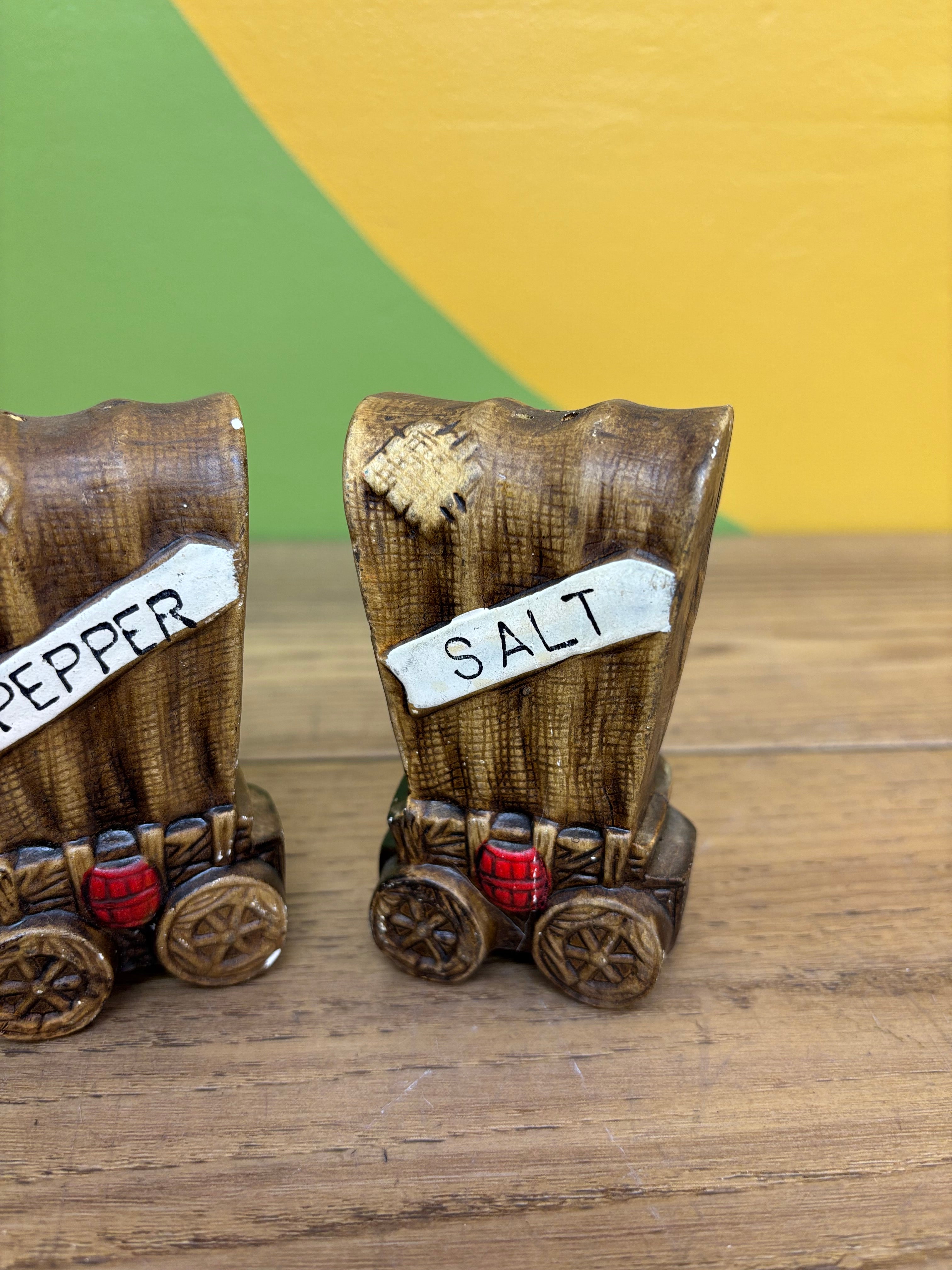 Wagon Salt & Pepper Shakers