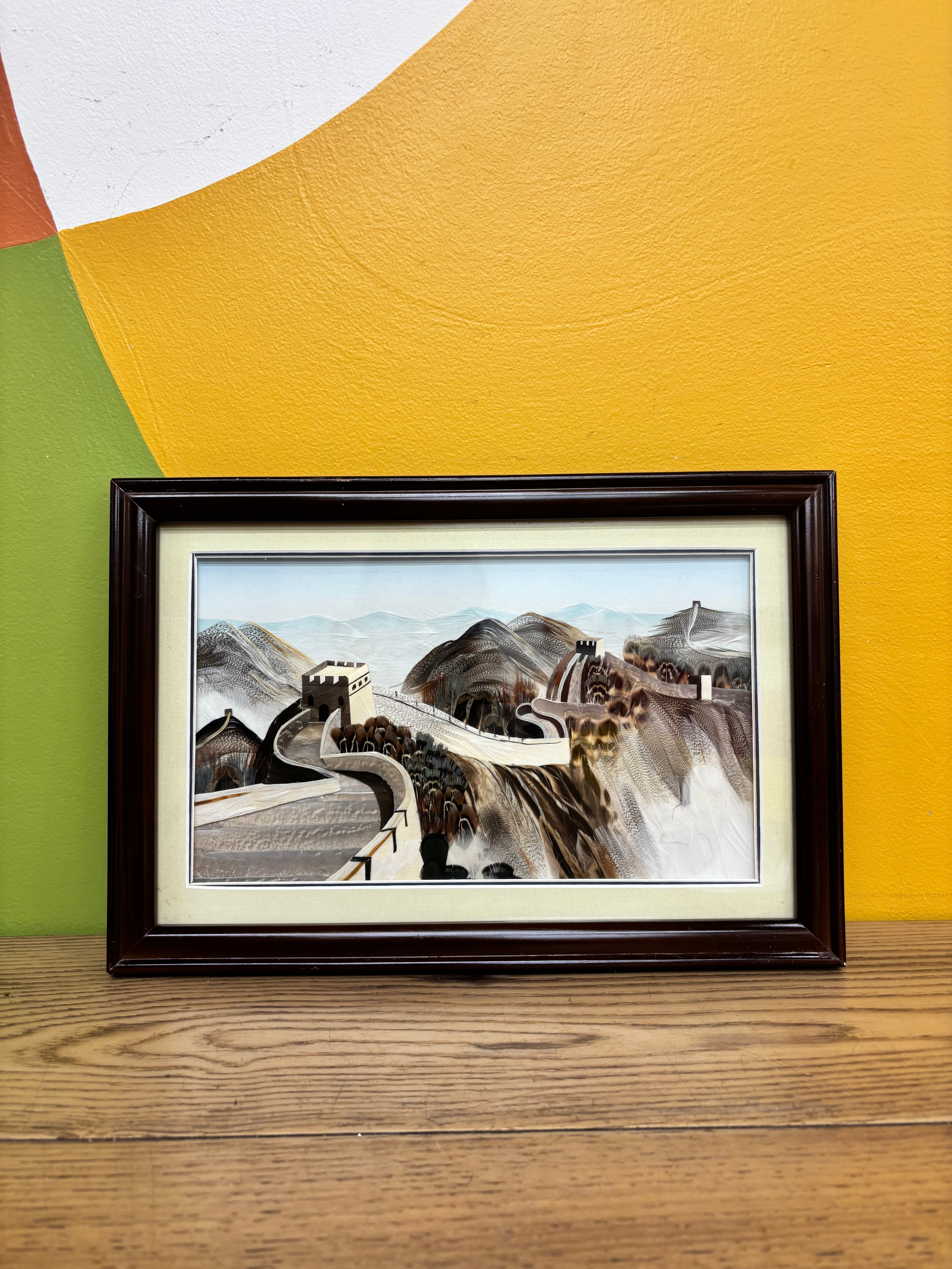 Framed Feather Artwork