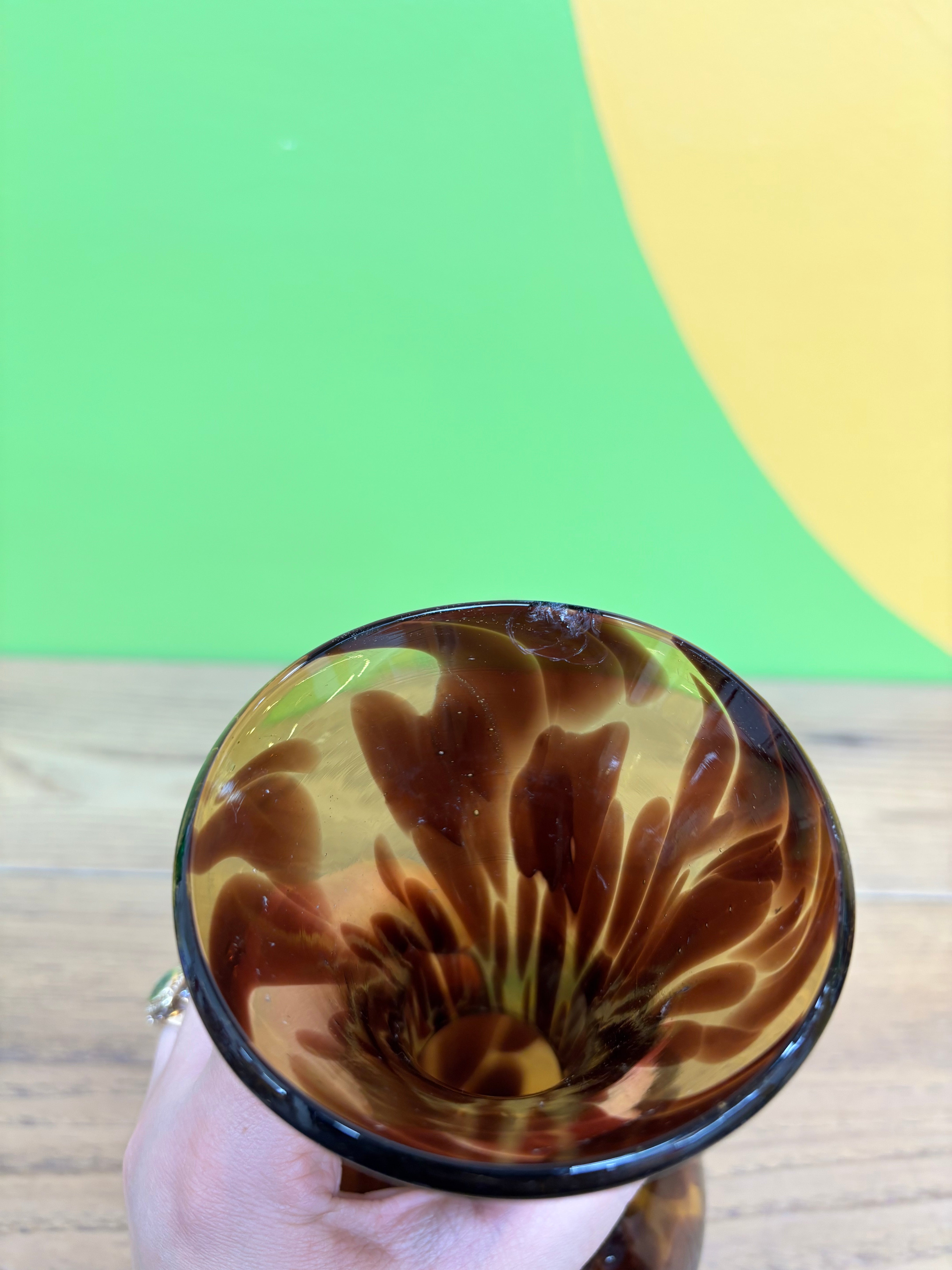 Brown Glass Vase